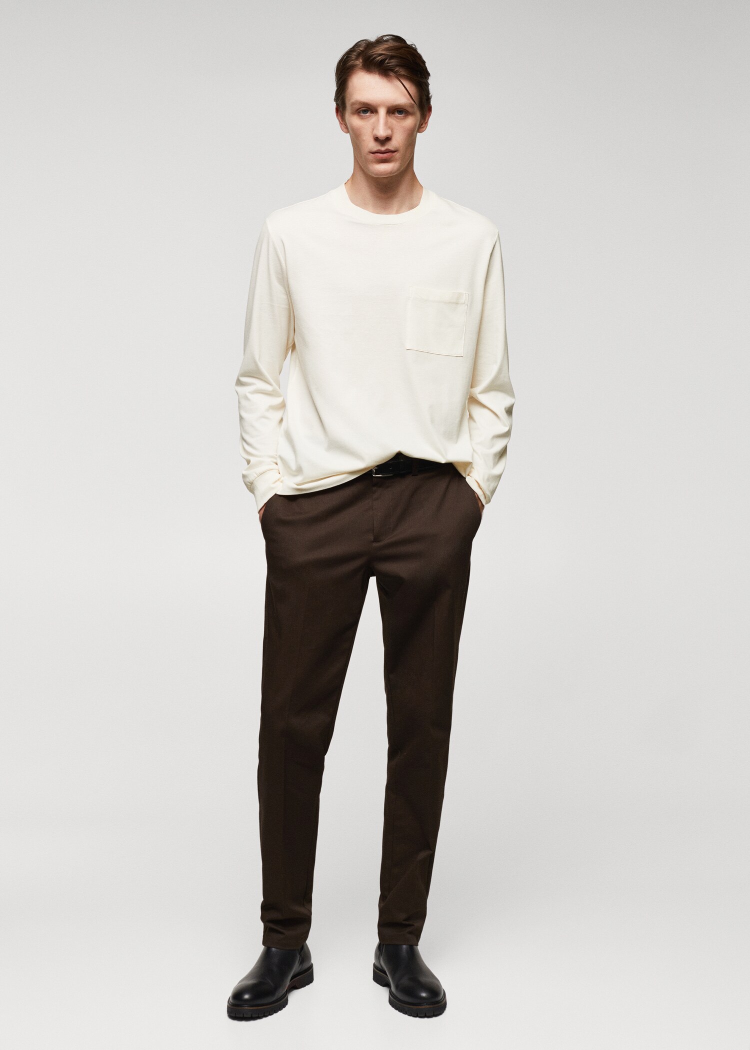 Long-sleeved t-shirt with pocket - General plane