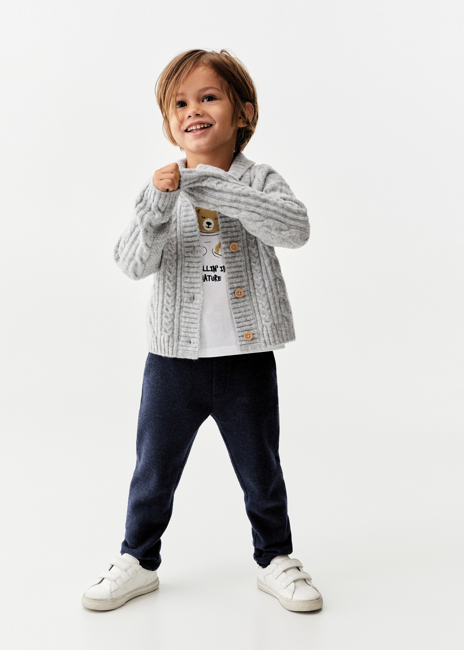 Pantalón jogger jaspeado - Plano general