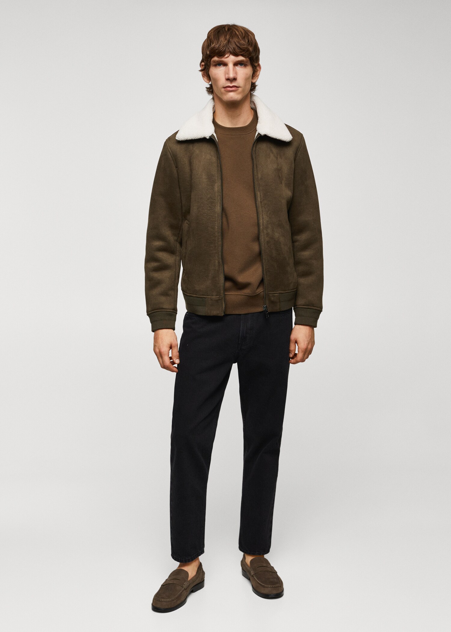 Shearling-lined jacket - General plane