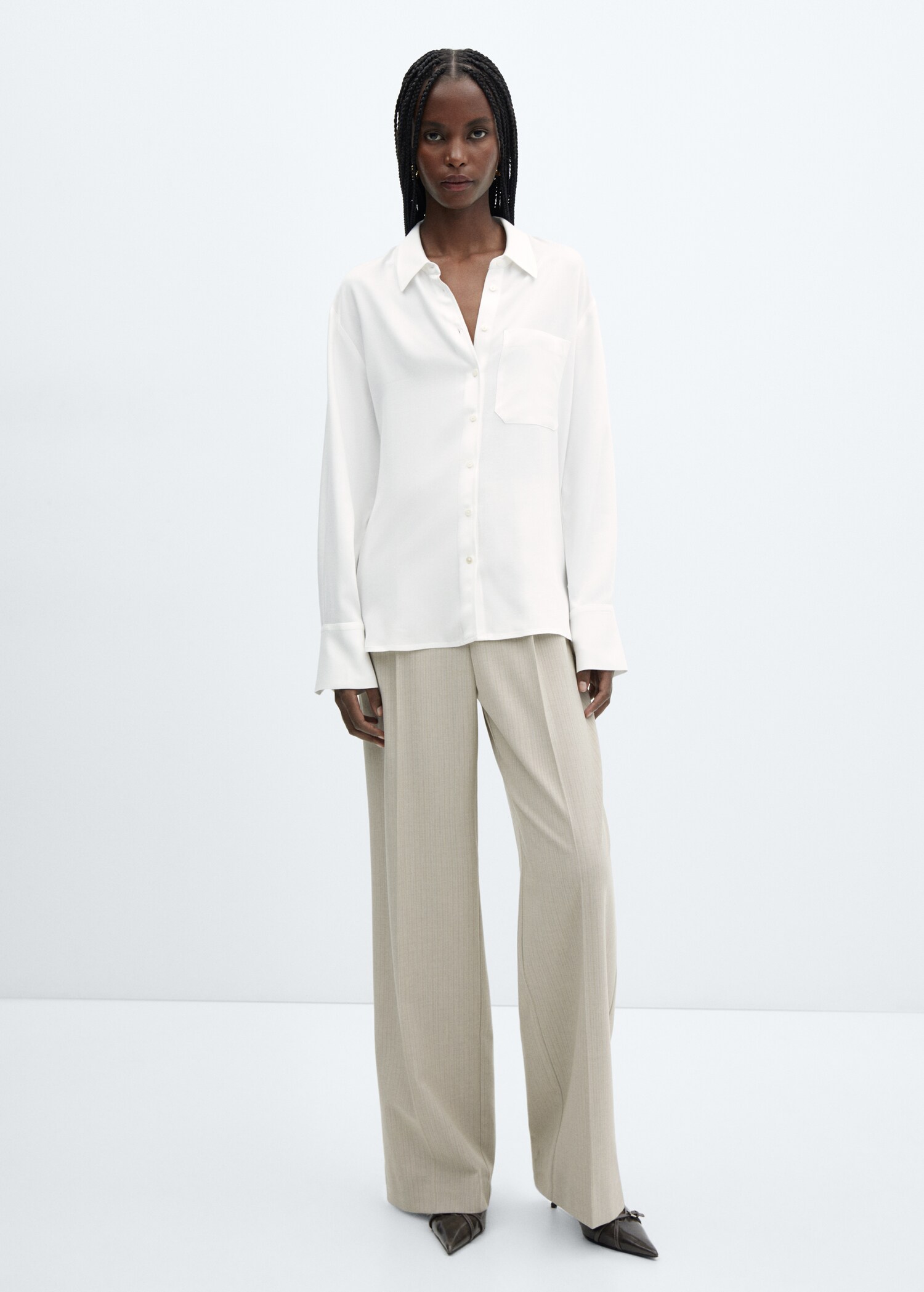 Chemise fluide poche - Plan général