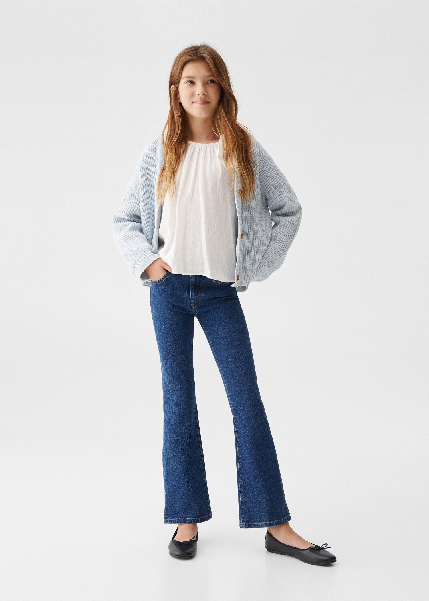 Chenille knitted cardigan - Загальний план