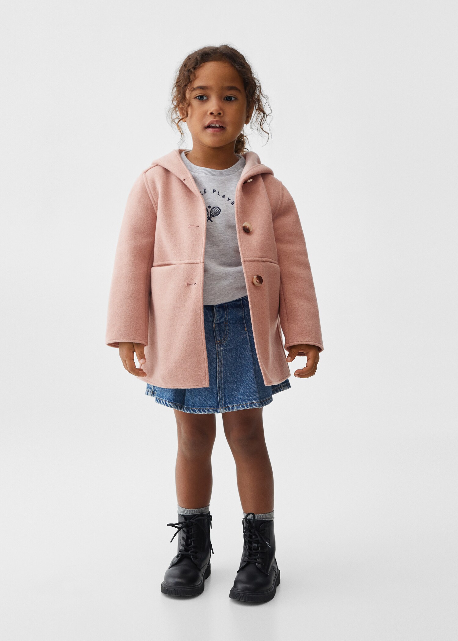 Manteau capuche boutons - Plan général