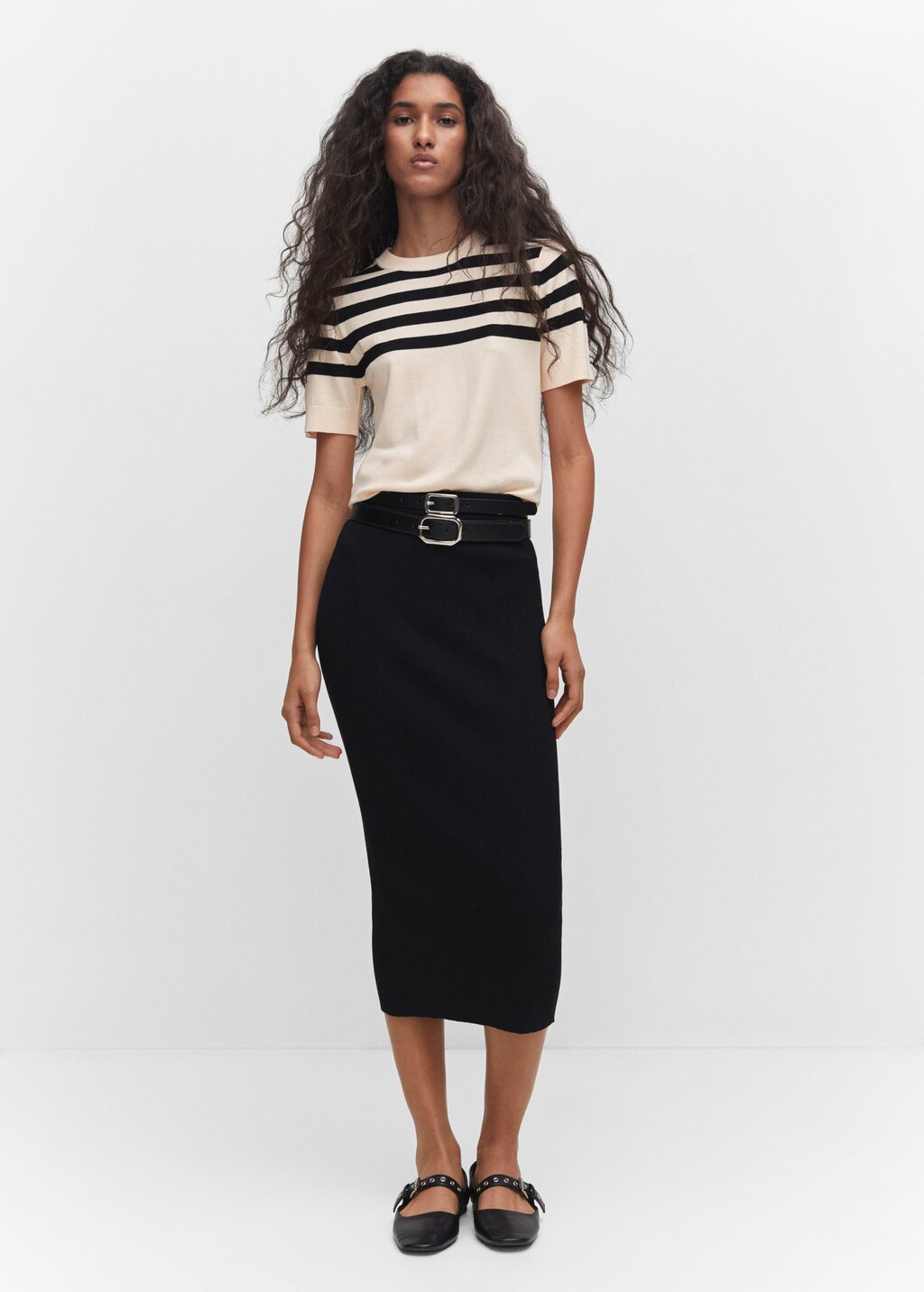 Short sleeve striped sweater cheap