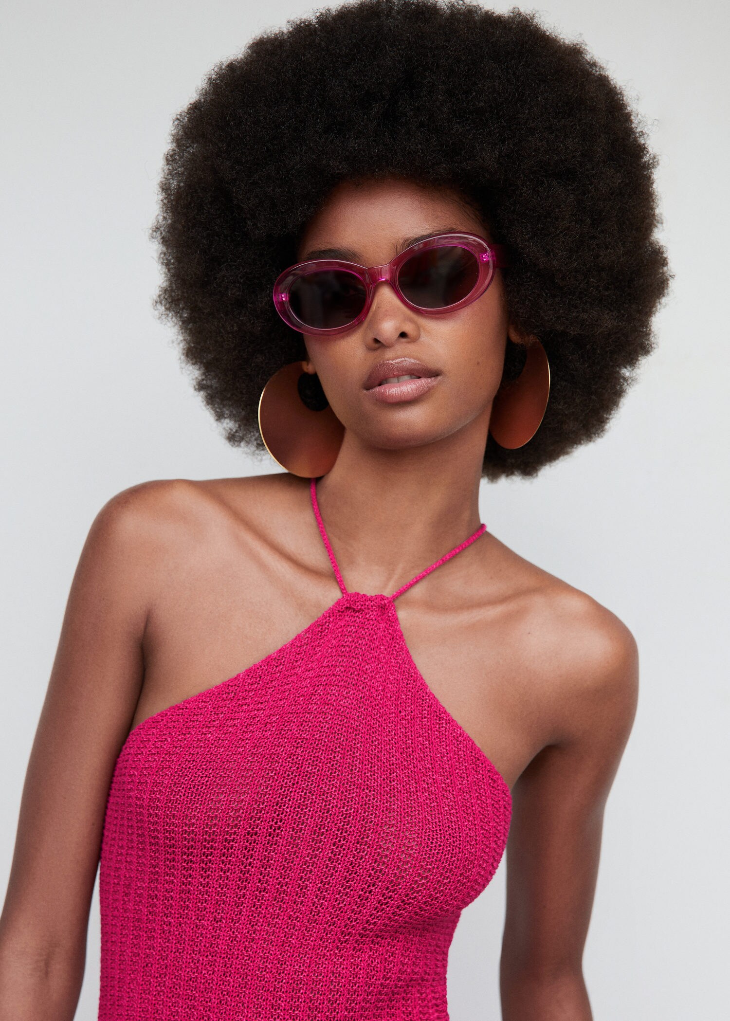 Buy Light blue transparent oversized sunglasses Online. – Odette