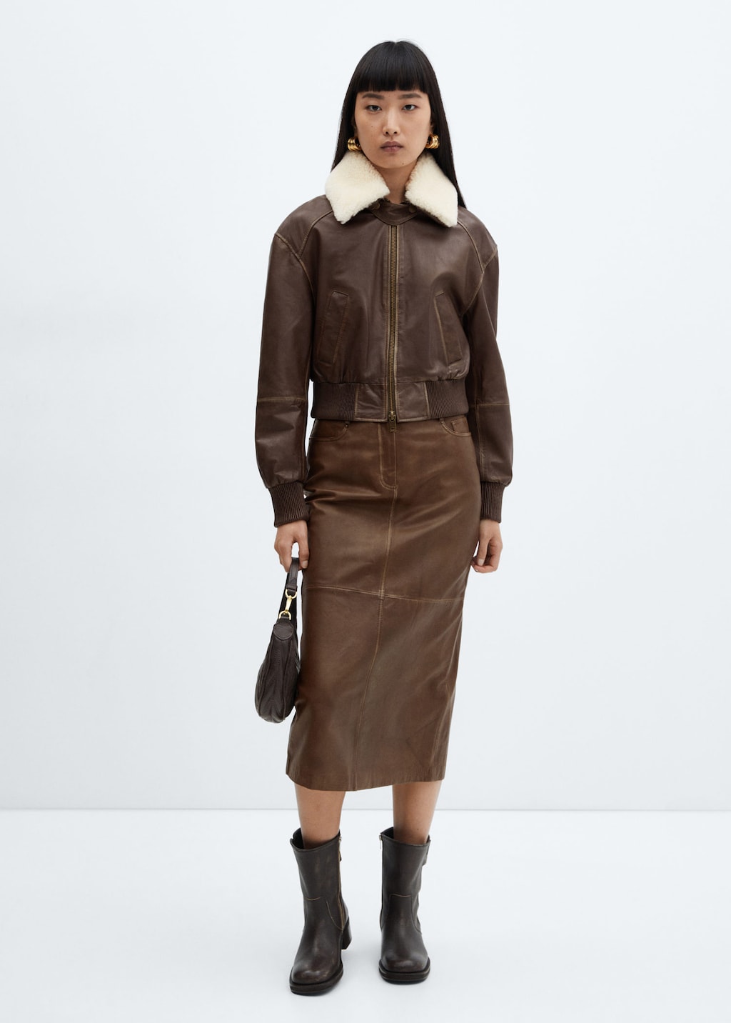 Mango suede skirt clearance uk