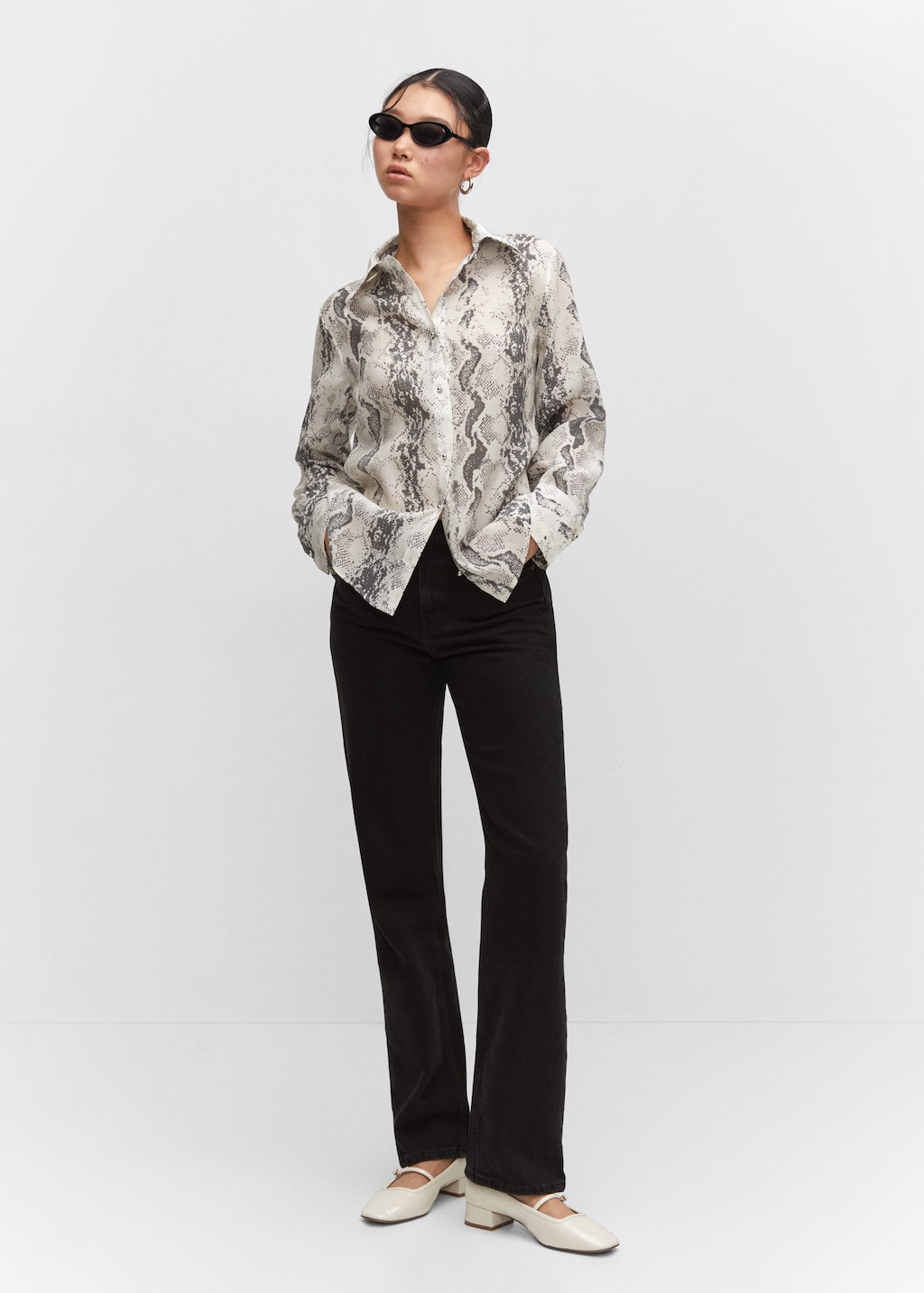 Chemise Lyocell en imprim serpent
