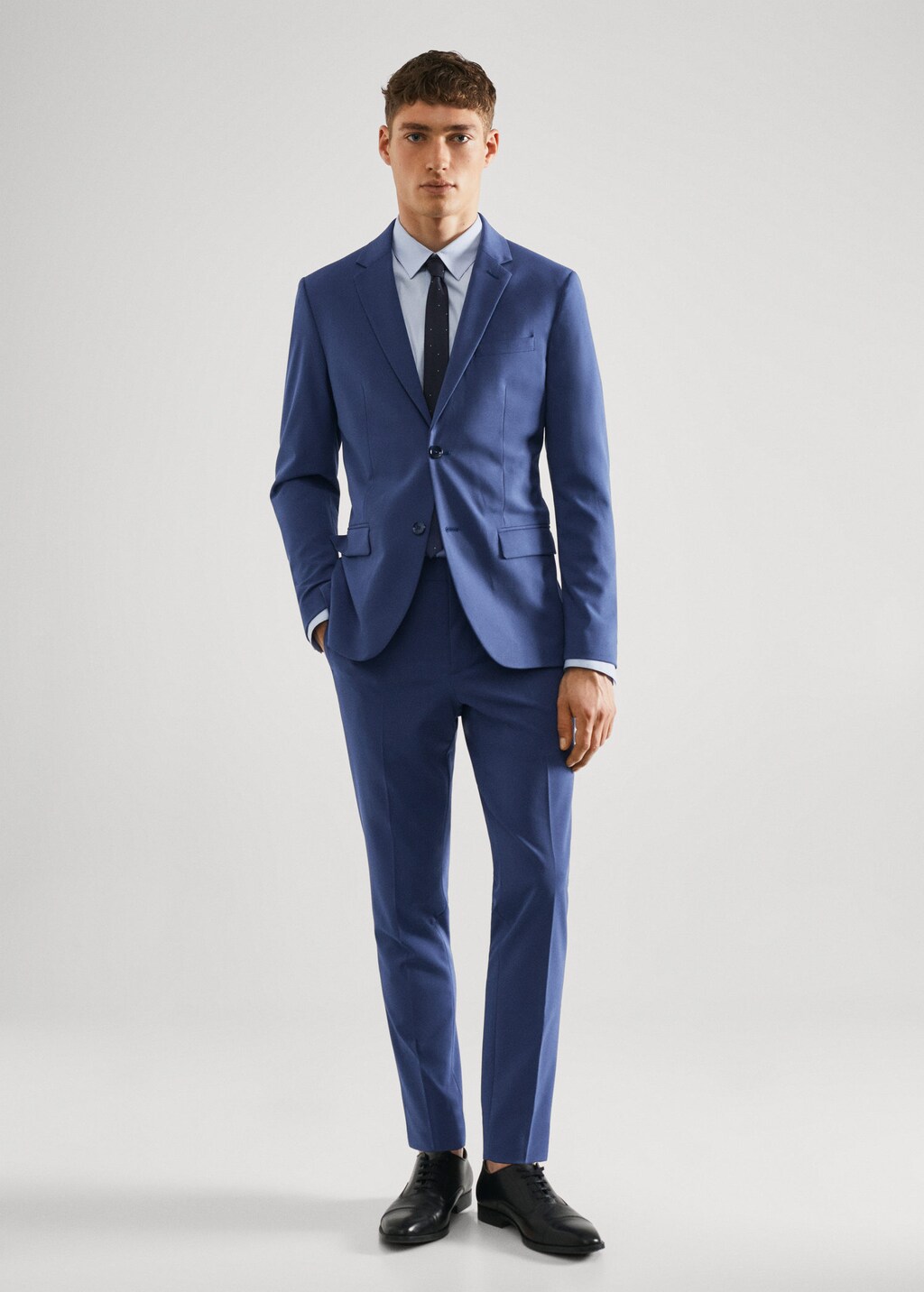 Dark navy shop slim fit suit