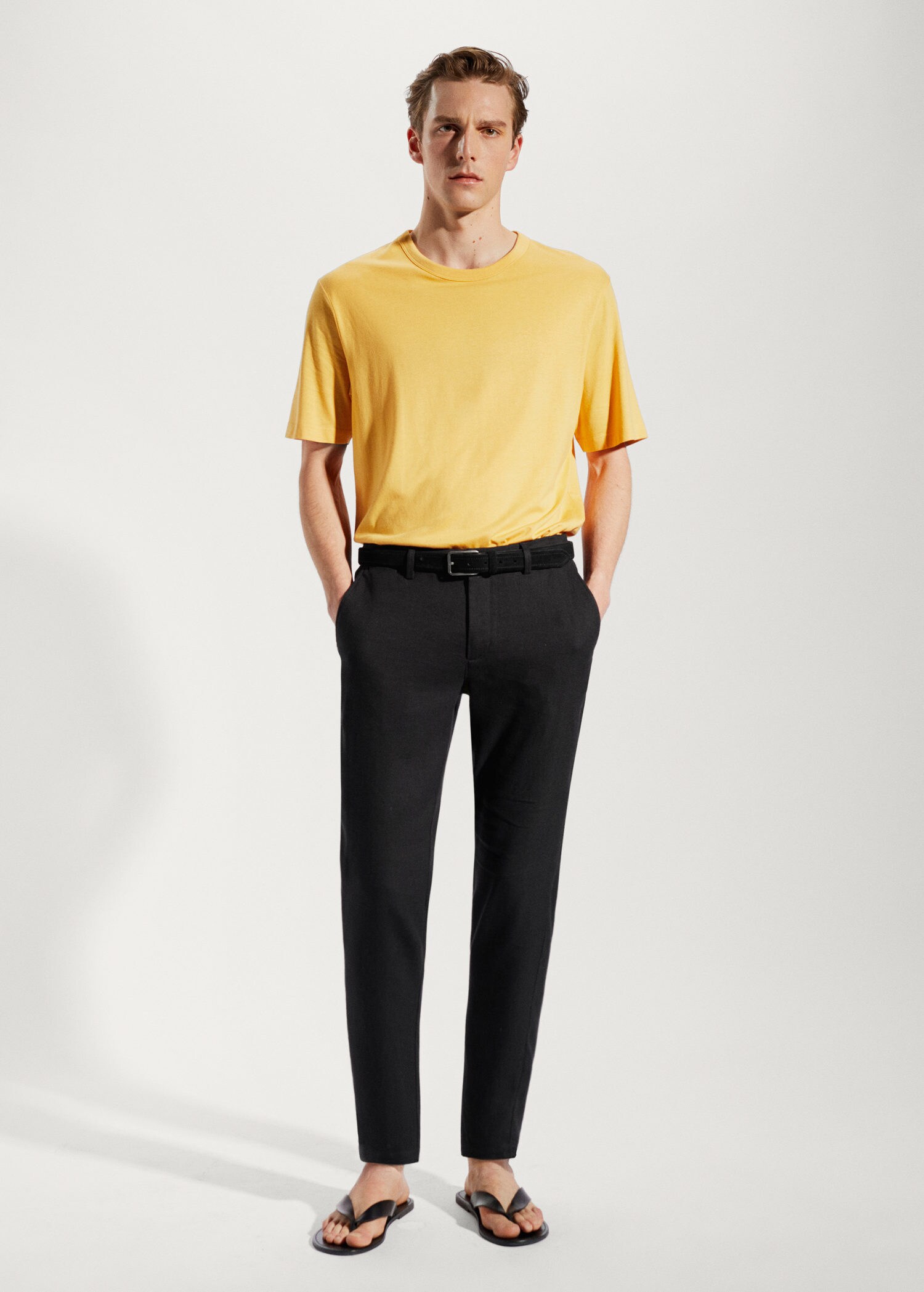 Buy Mango High-Waist Skinny Trousers in Medium Brown 2024 Online | ZALORA  Singapore
