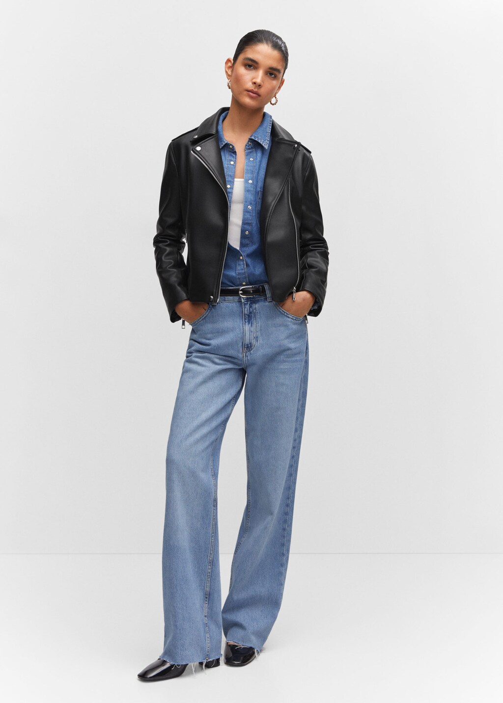 Mango 2024 biker jeans