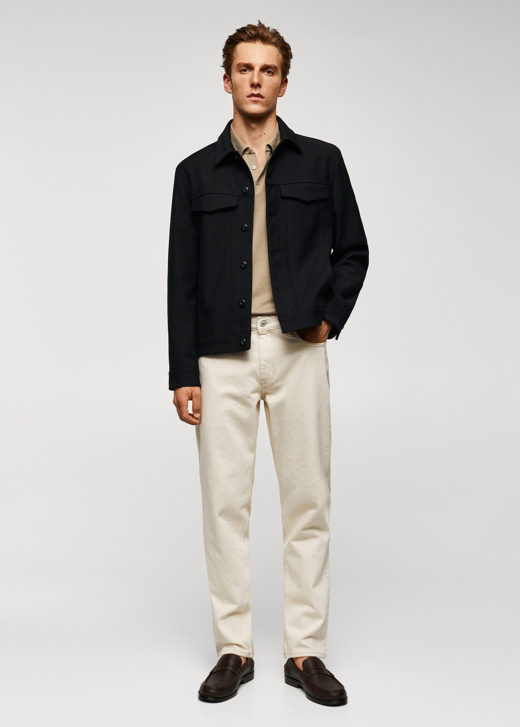 Khaki hot sale twill jacket