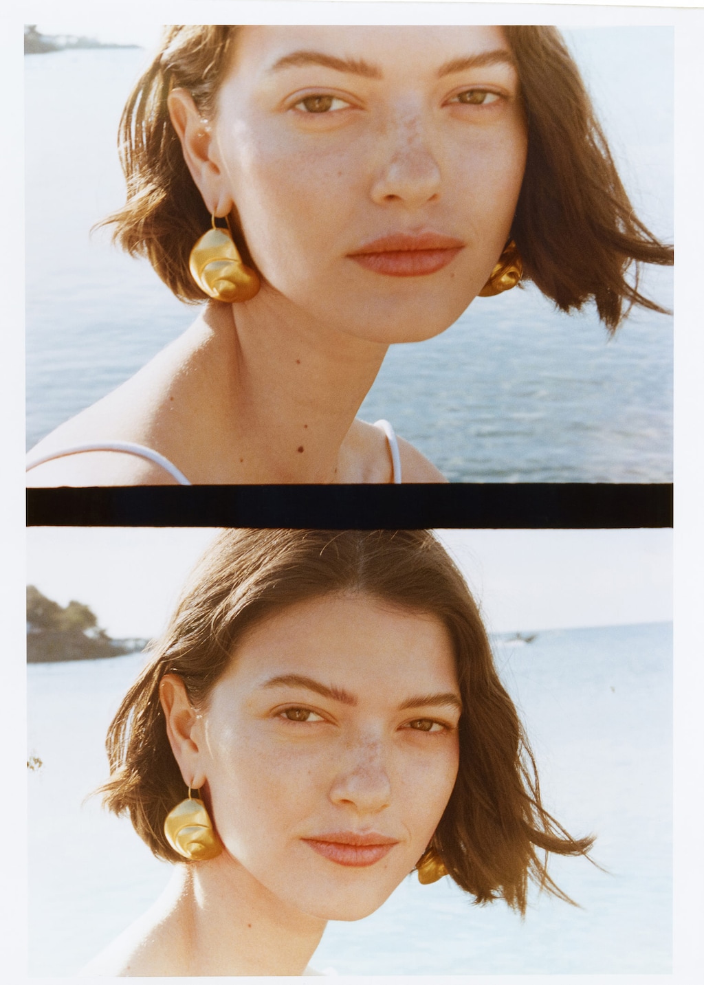 Mango shop shell earrings