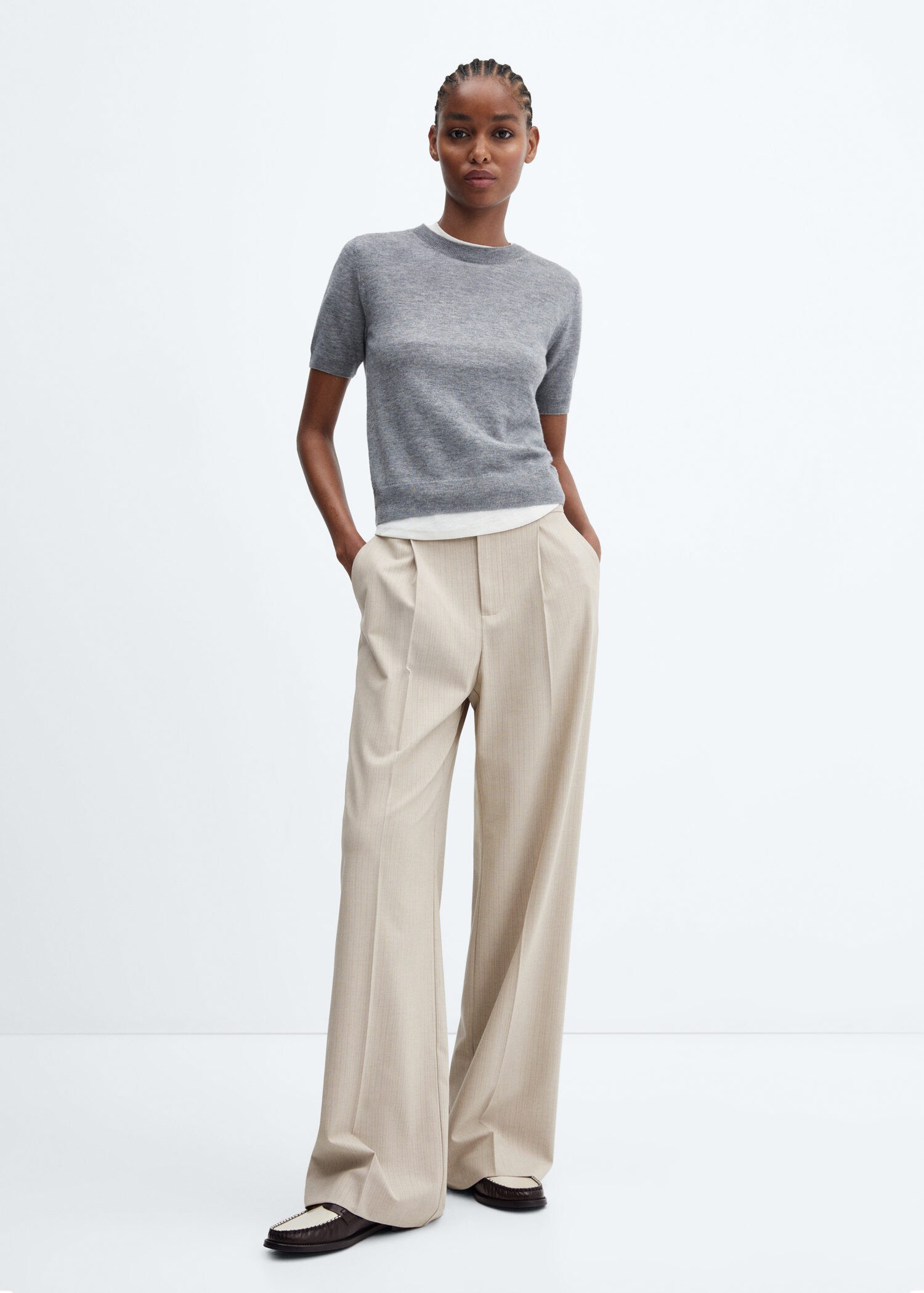 Crepe Drawstring Wide Leg Trousers curated on LTK