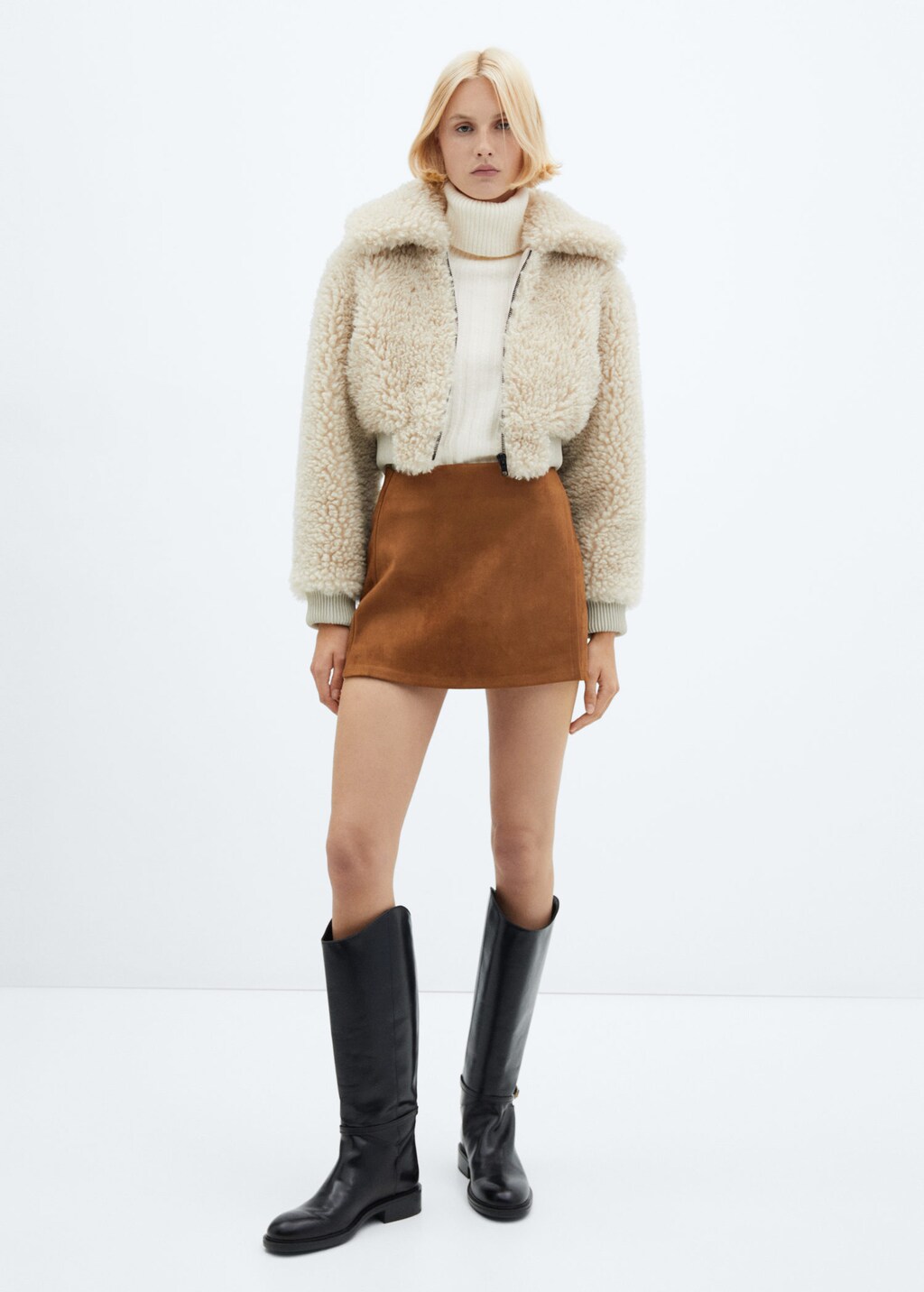 Faux suede clearance mini skirt zara