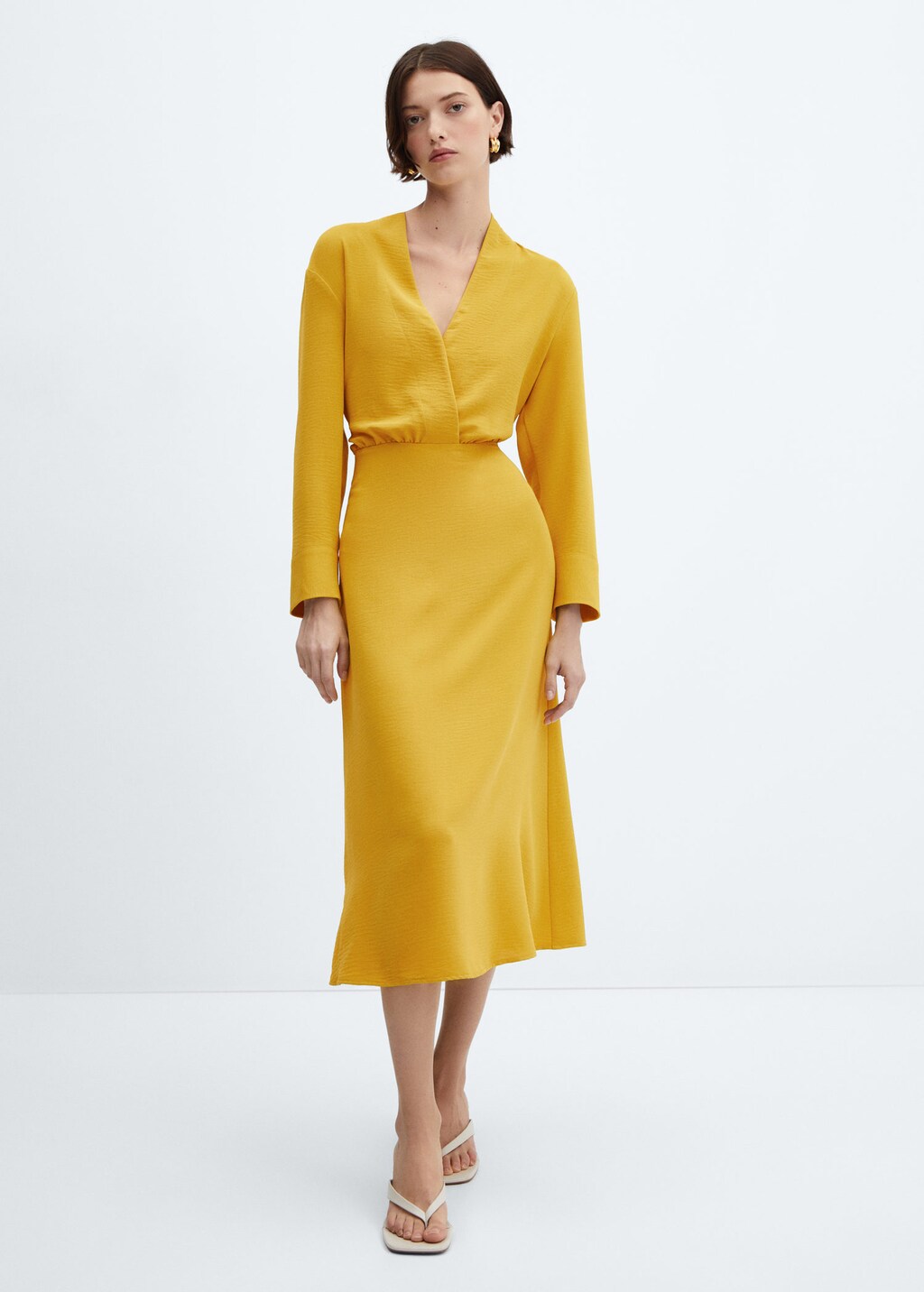 Robe midi cache c ur MANGO