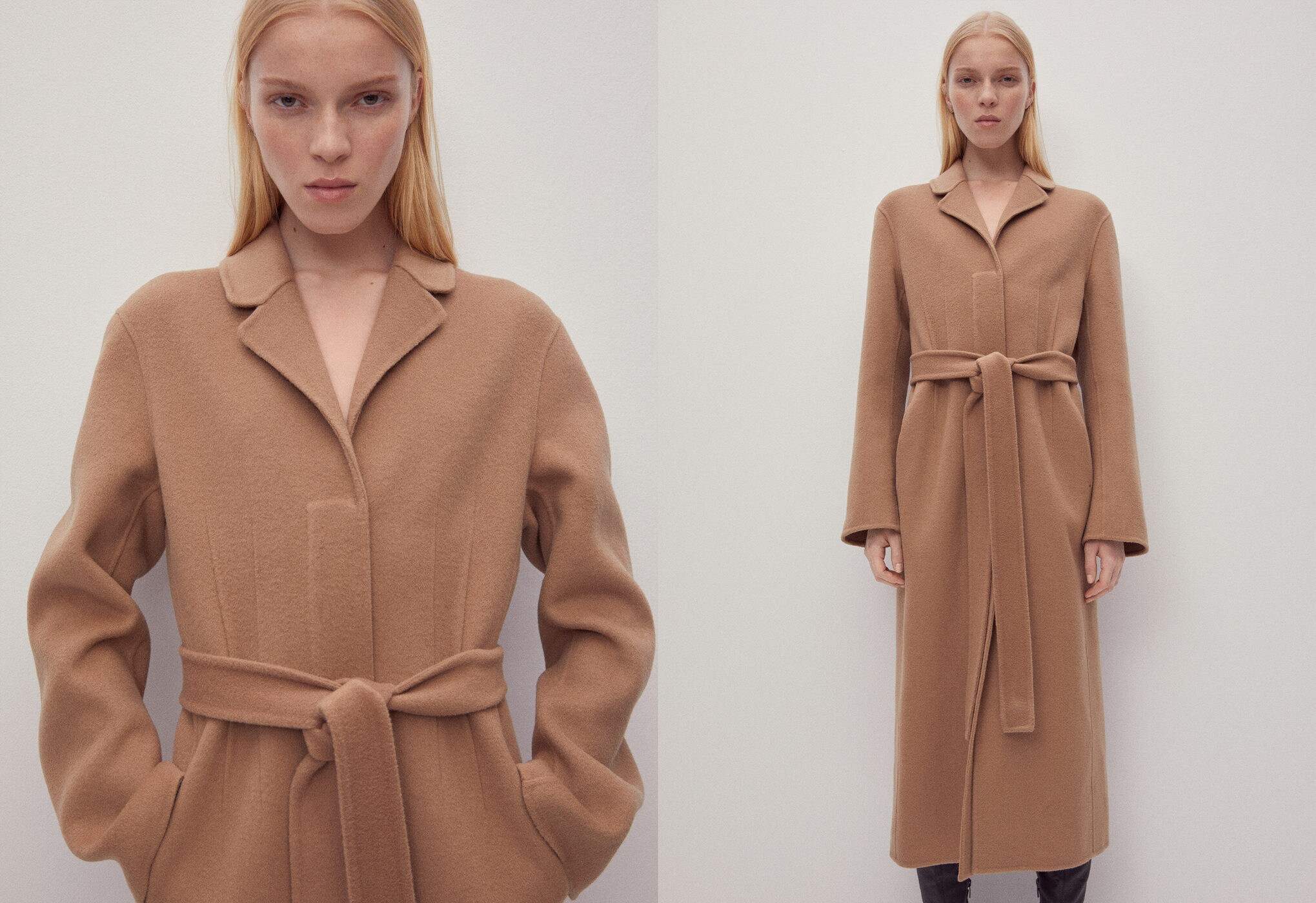 Manteau laine fait main oversize - Plan panoramique