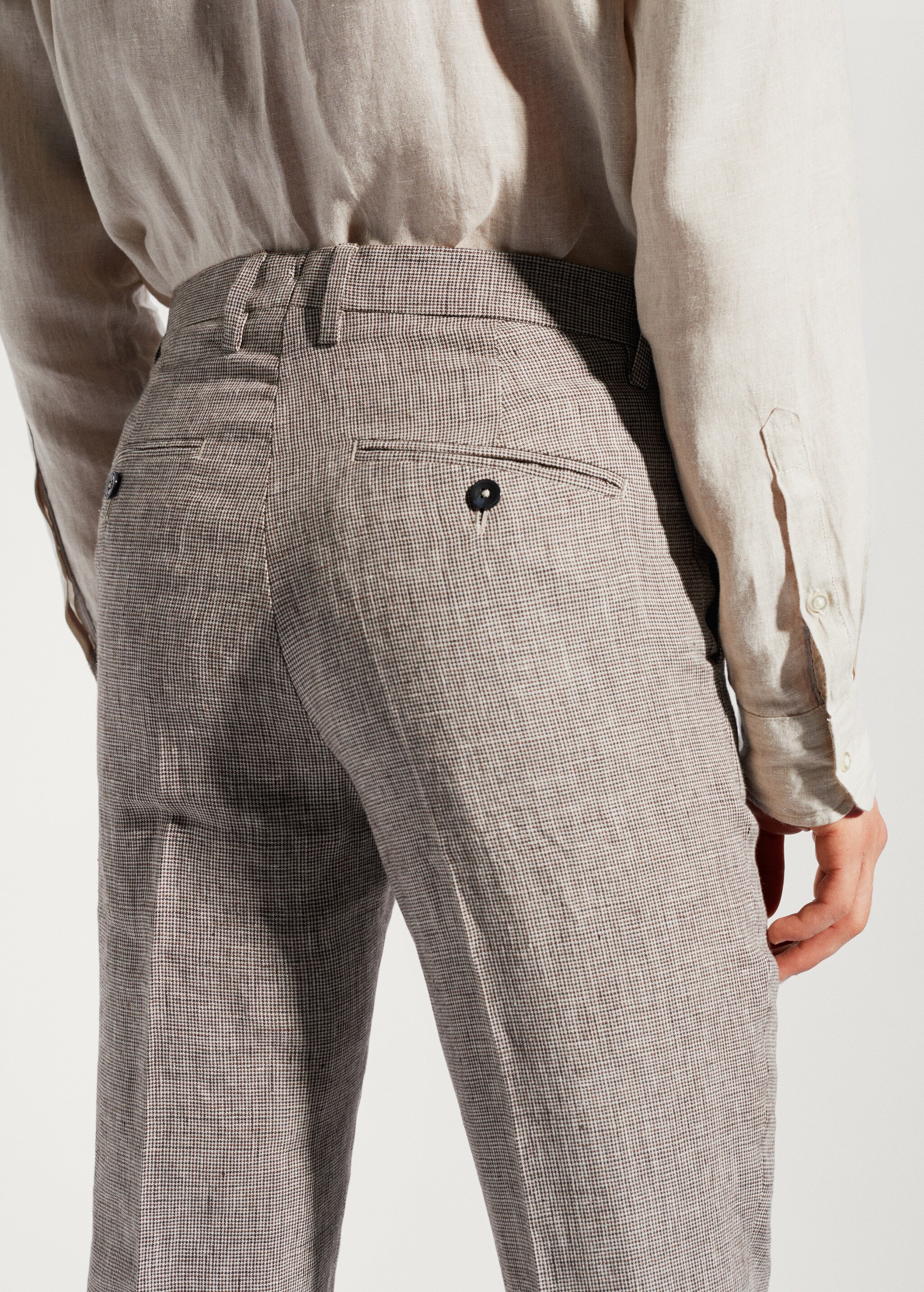 Pantalón traje 100% lino - Detalle del artículo 3
