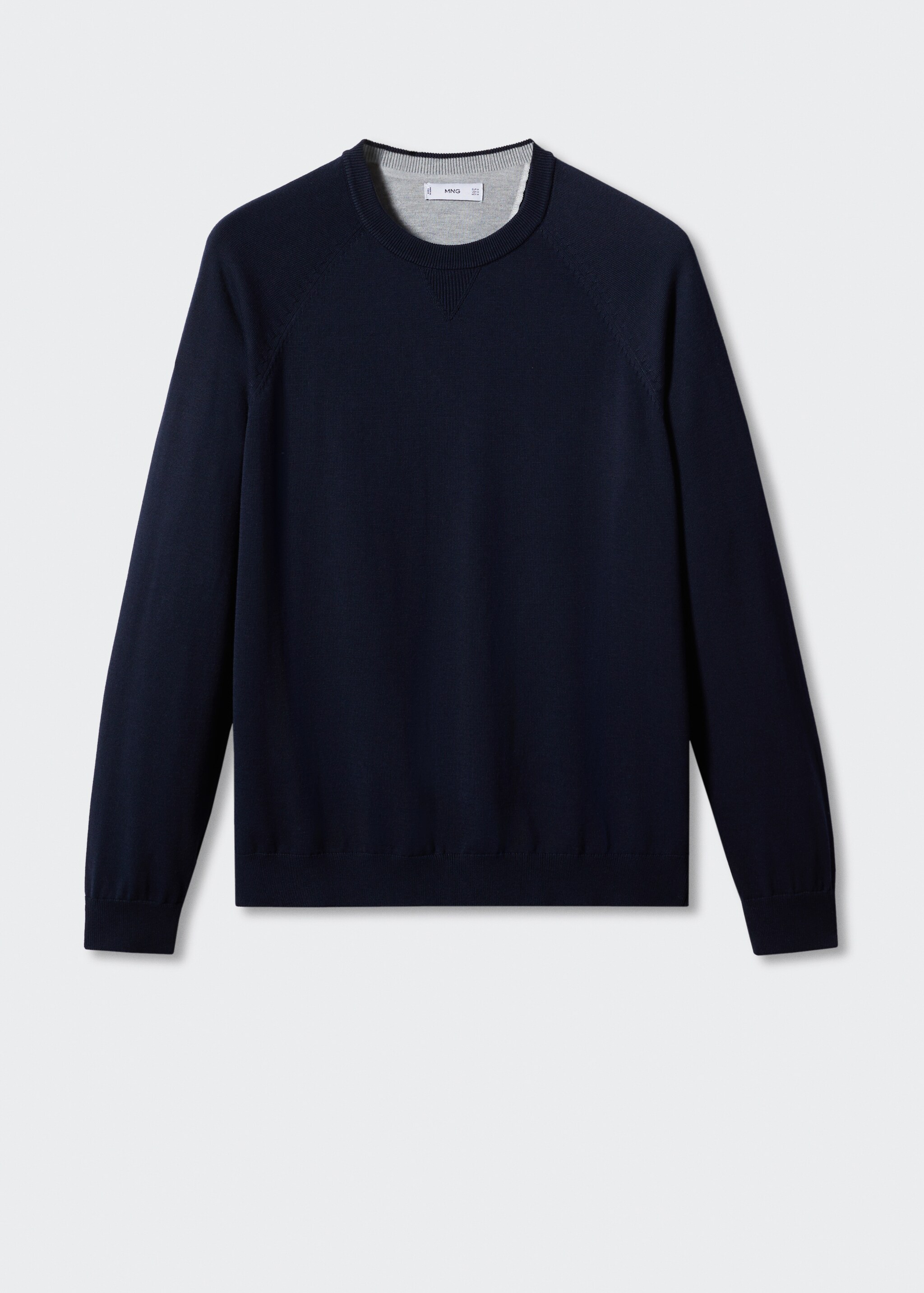 Fine-knit cotton sweater - Articol fără model