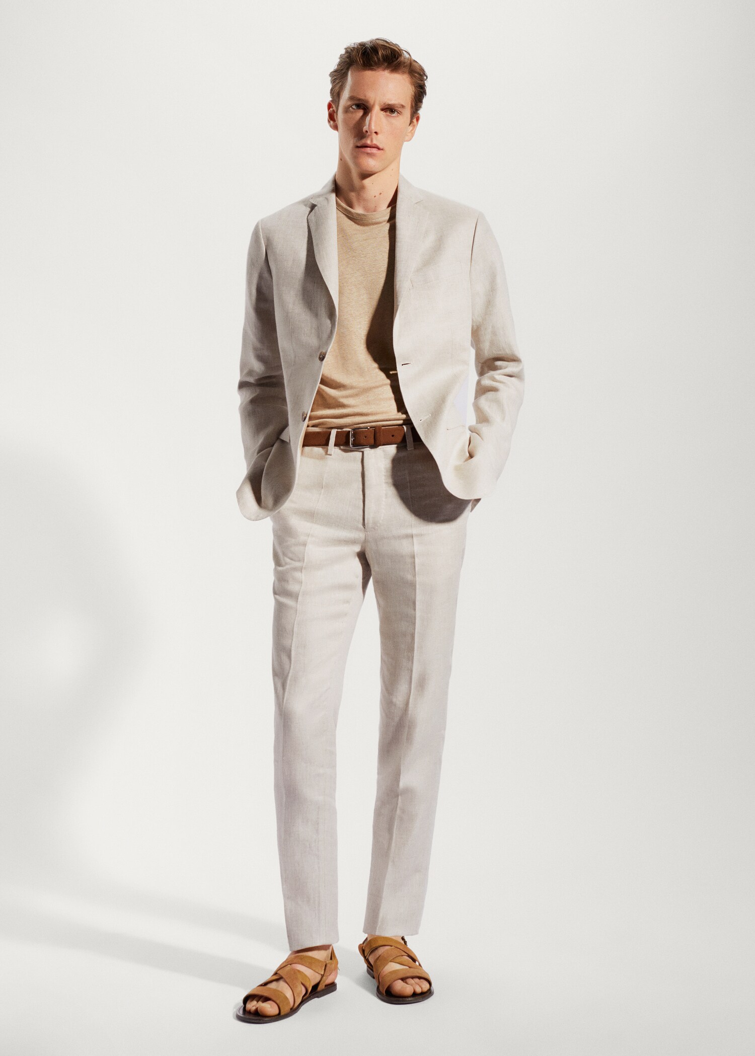 Americana traje 100% lino - Plano general