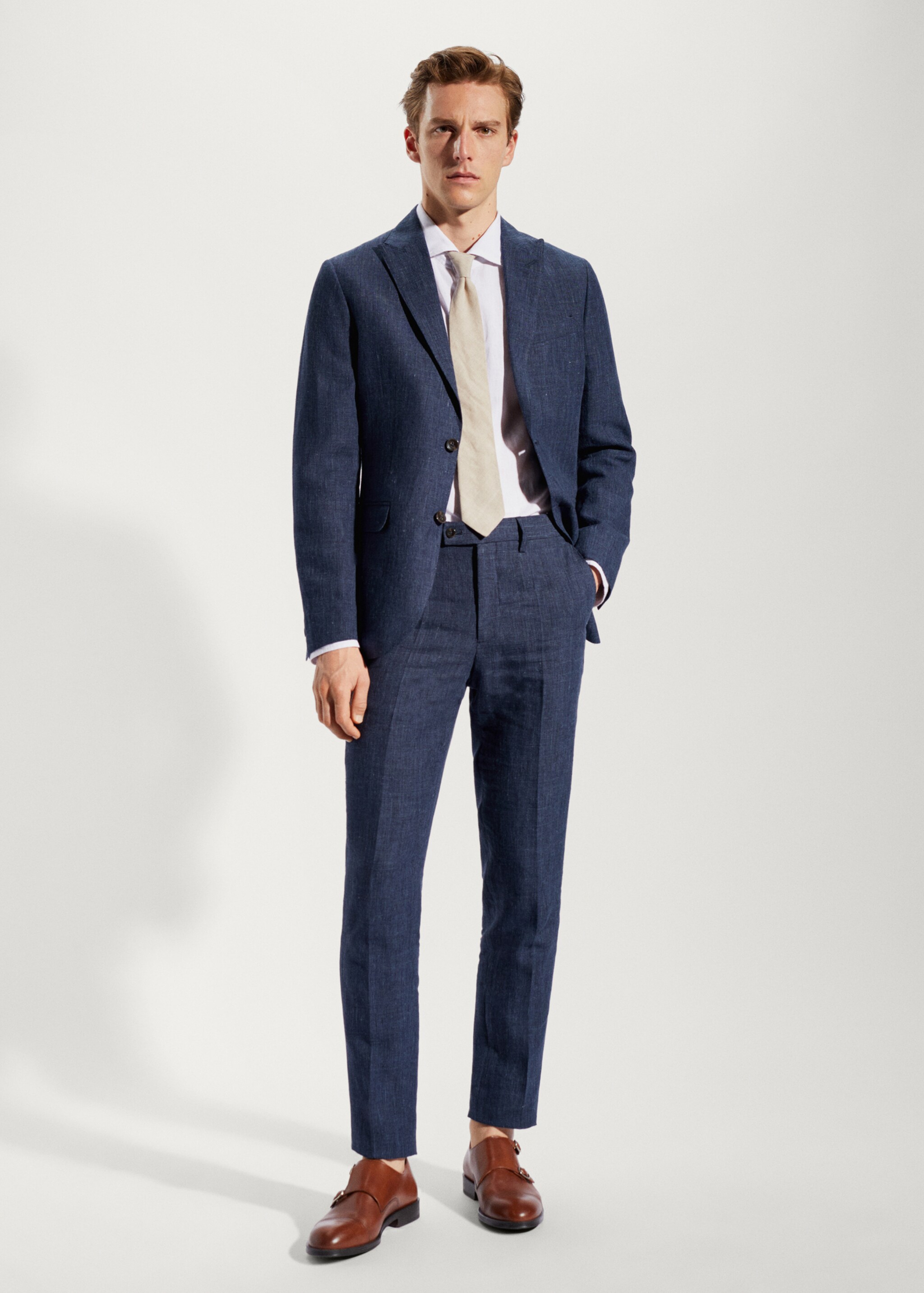 Pantalón traje 100% lino - Detalle del artículo 2