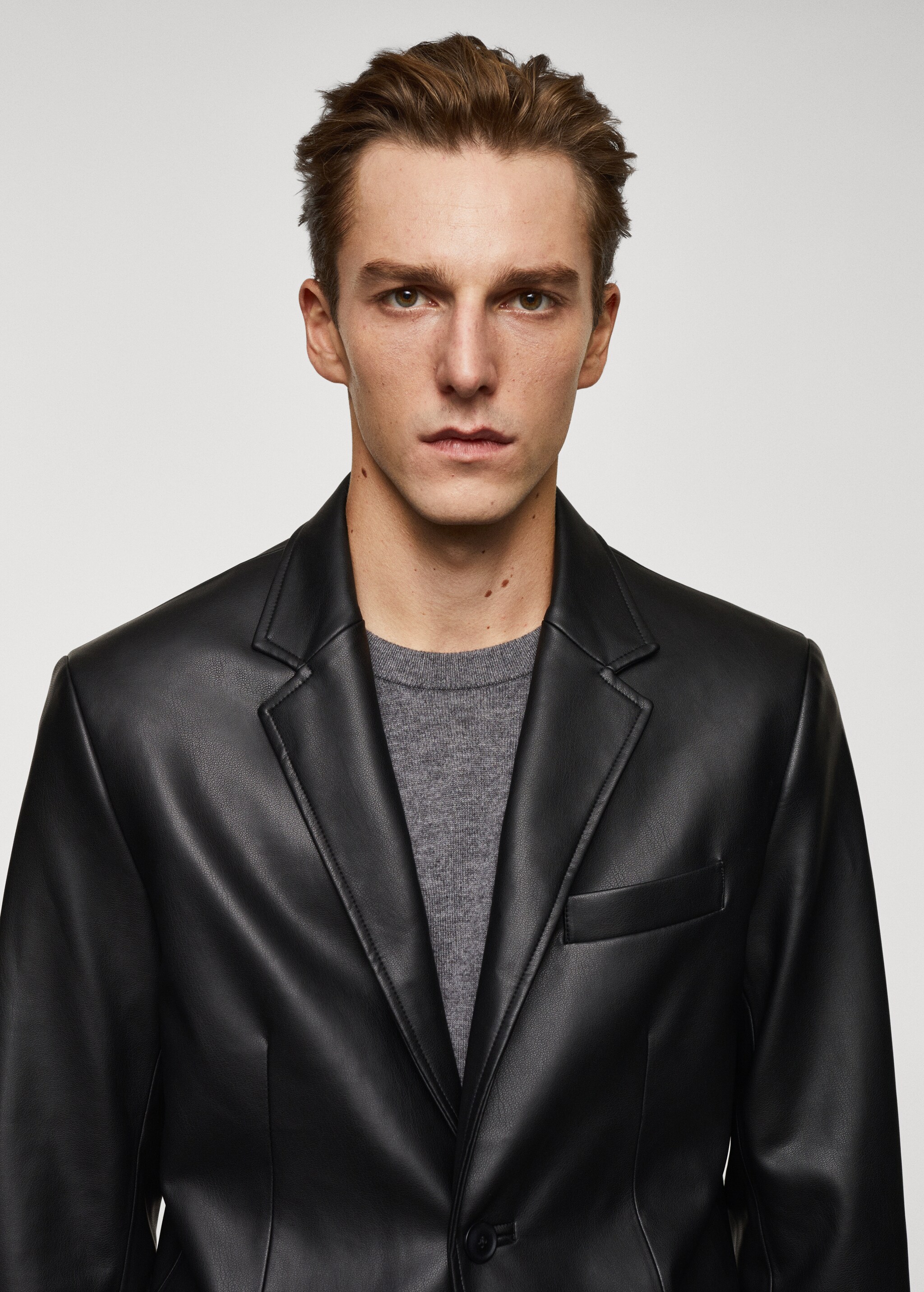 Leather-effect jacket - Details of the article 1