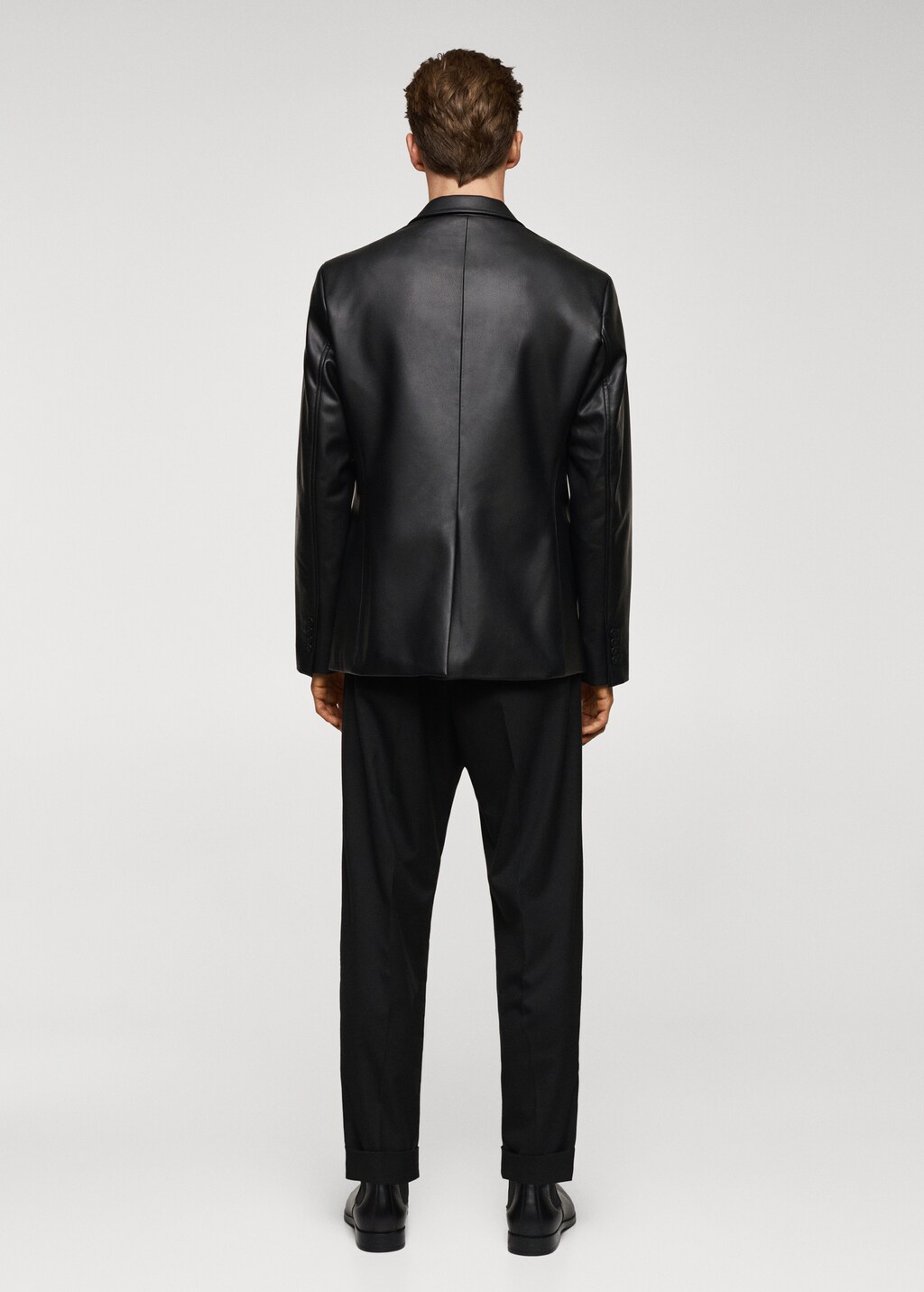 Leather effect jacket Men MANGO Niger