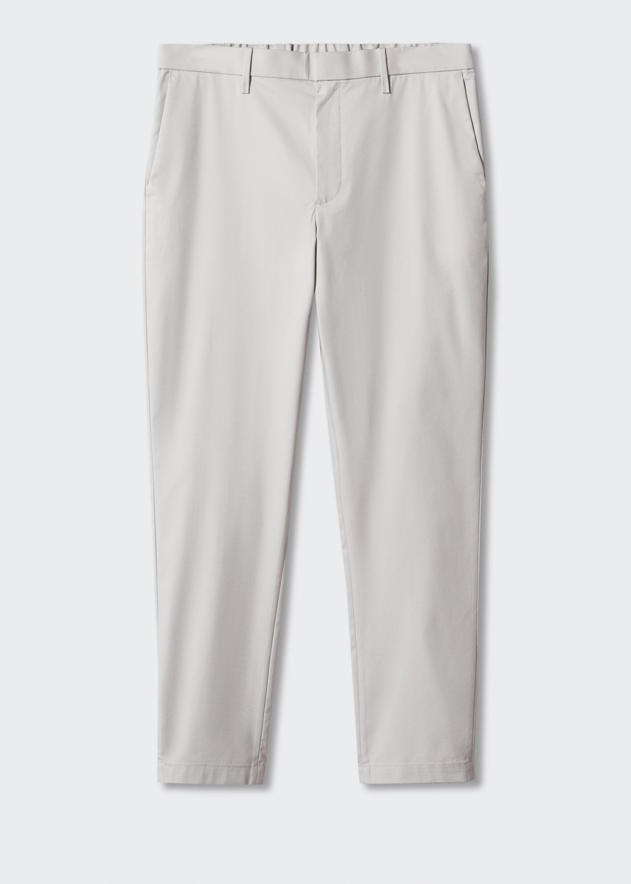 Slim-fit cotton trousers - Article without model