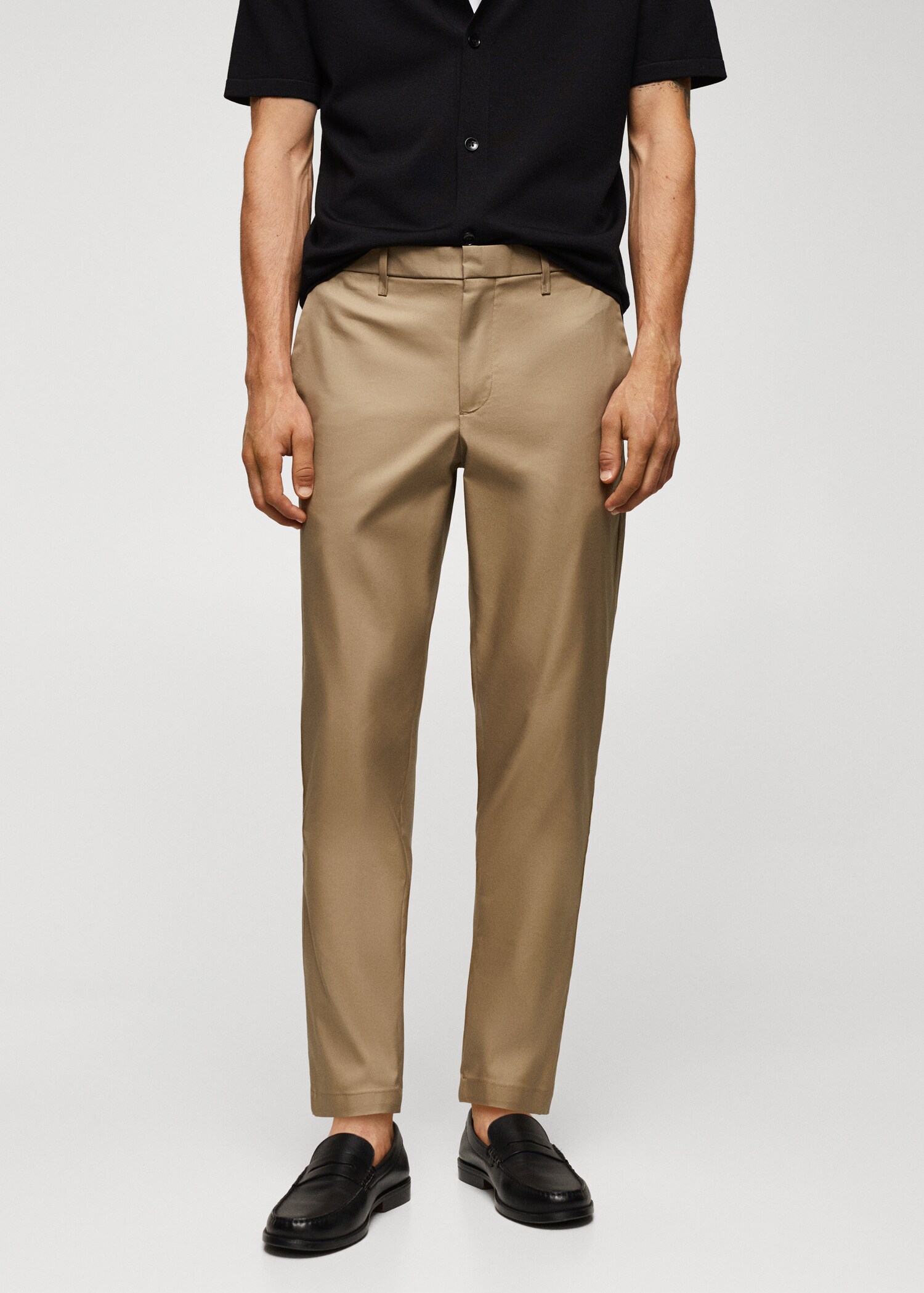 Pantalón slim fit algodón - Plano medio