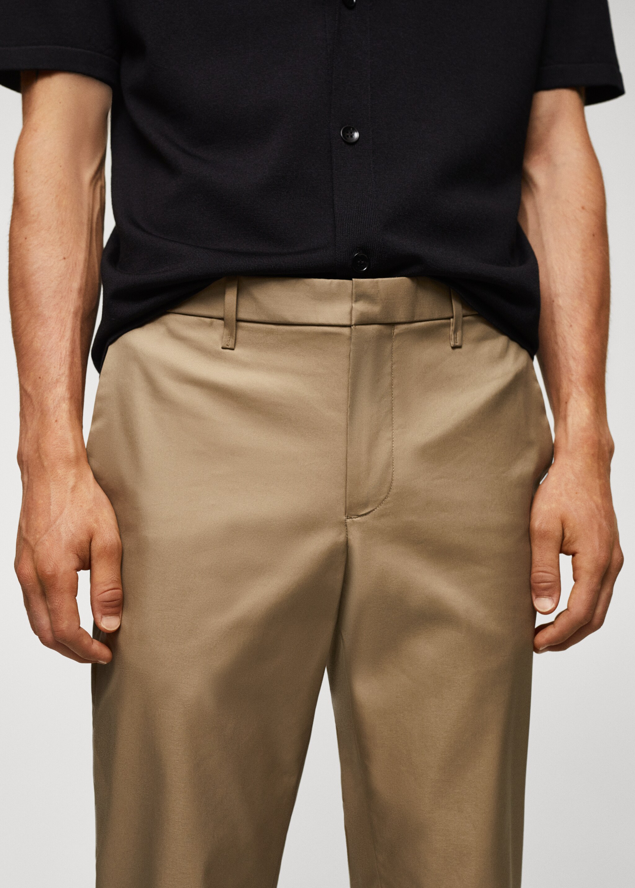 Slim-fit cotton trousers - Detaliu al articolului 3