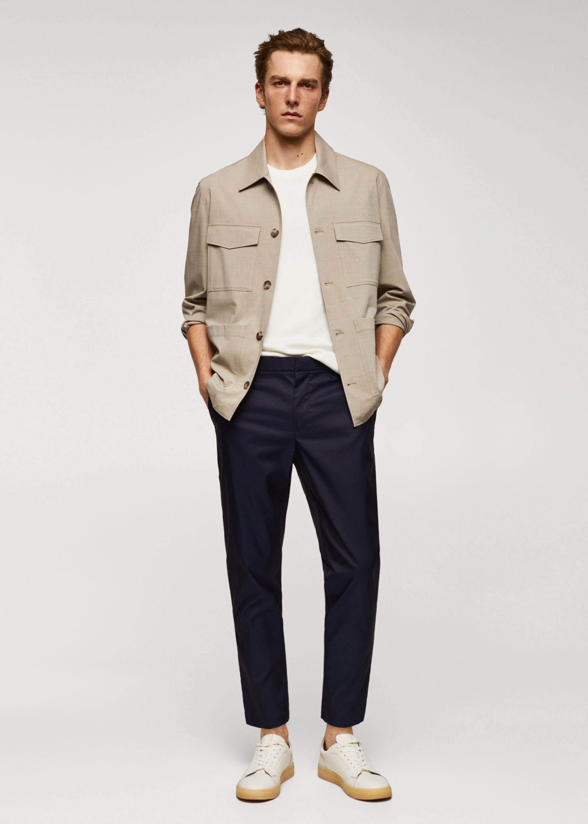 Pantalón slim fit algodón - Plano general