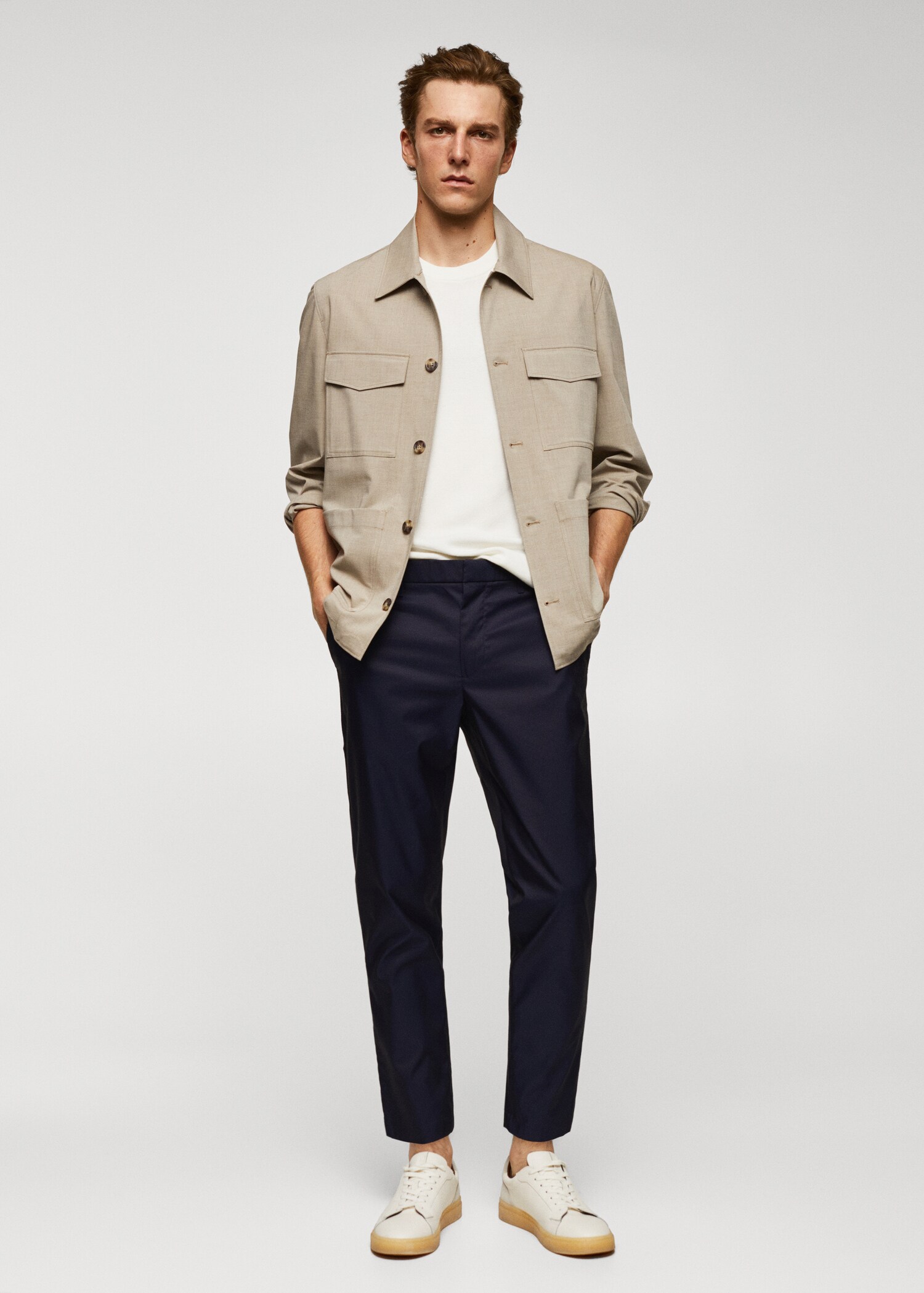 Pantalón slim fit algodón - Plano general