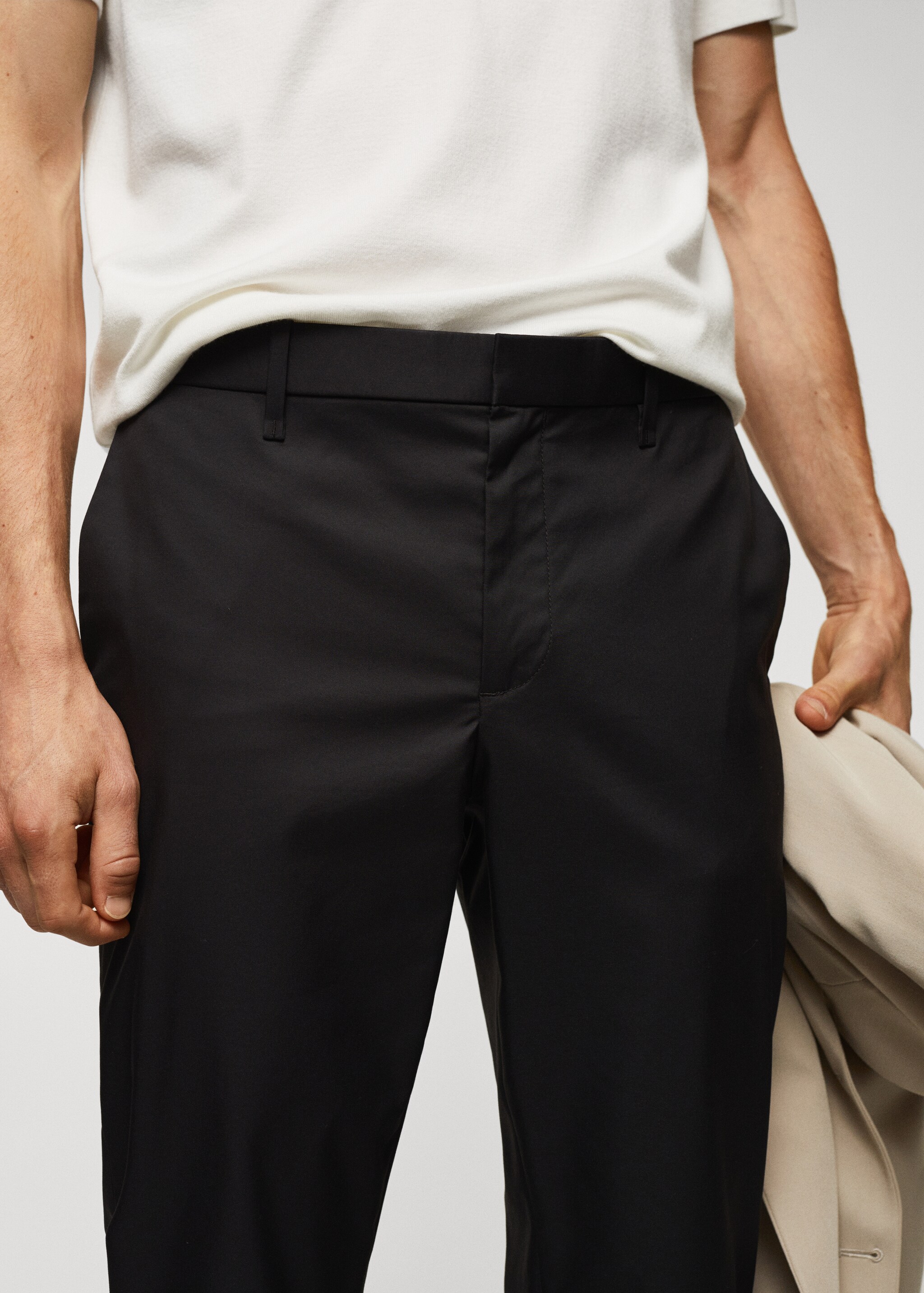 Spodnie bawełniane slim fit - Szczegóły artykułu 3