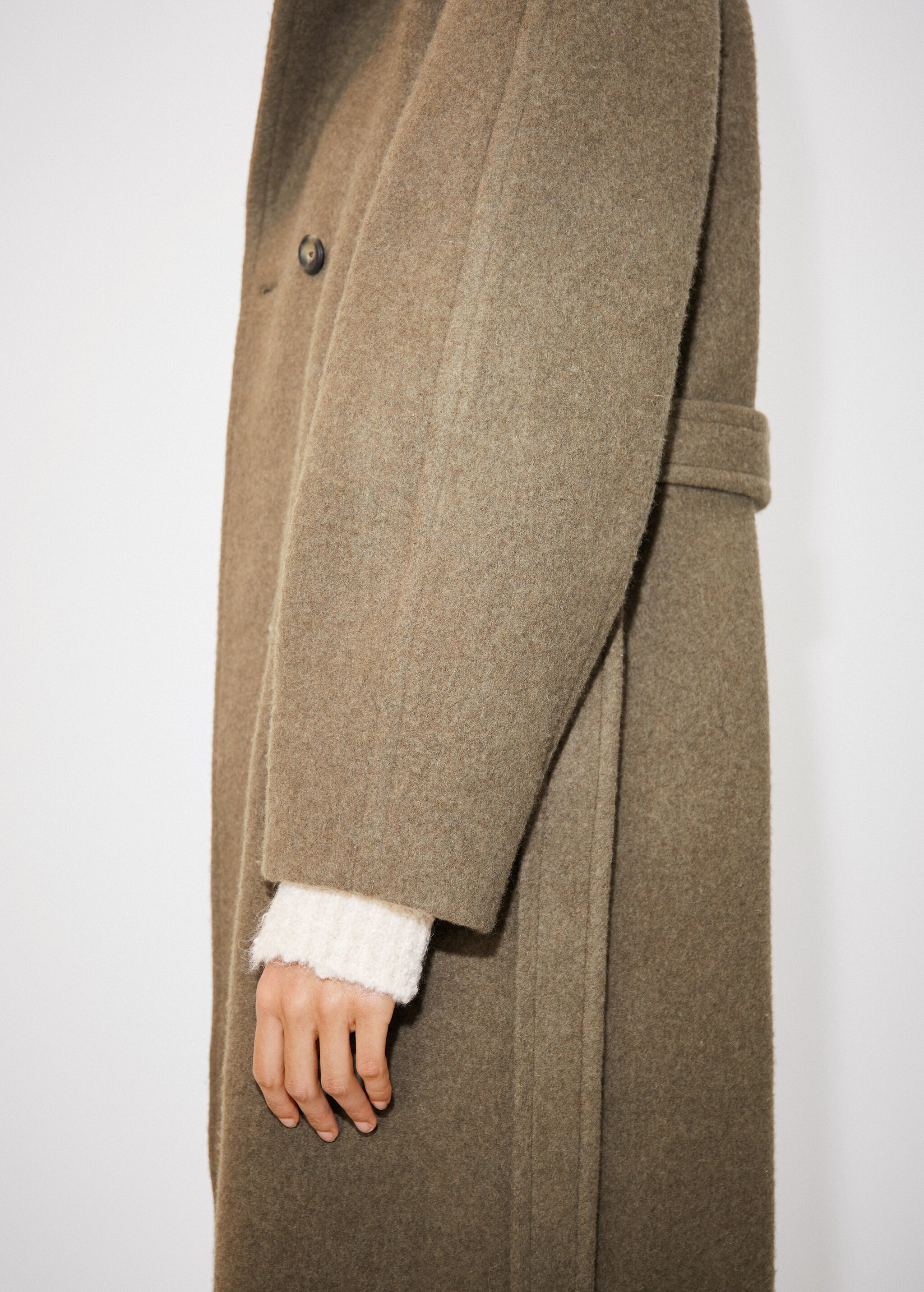 Double-breasted Manteco wool coat - Details of the article 6