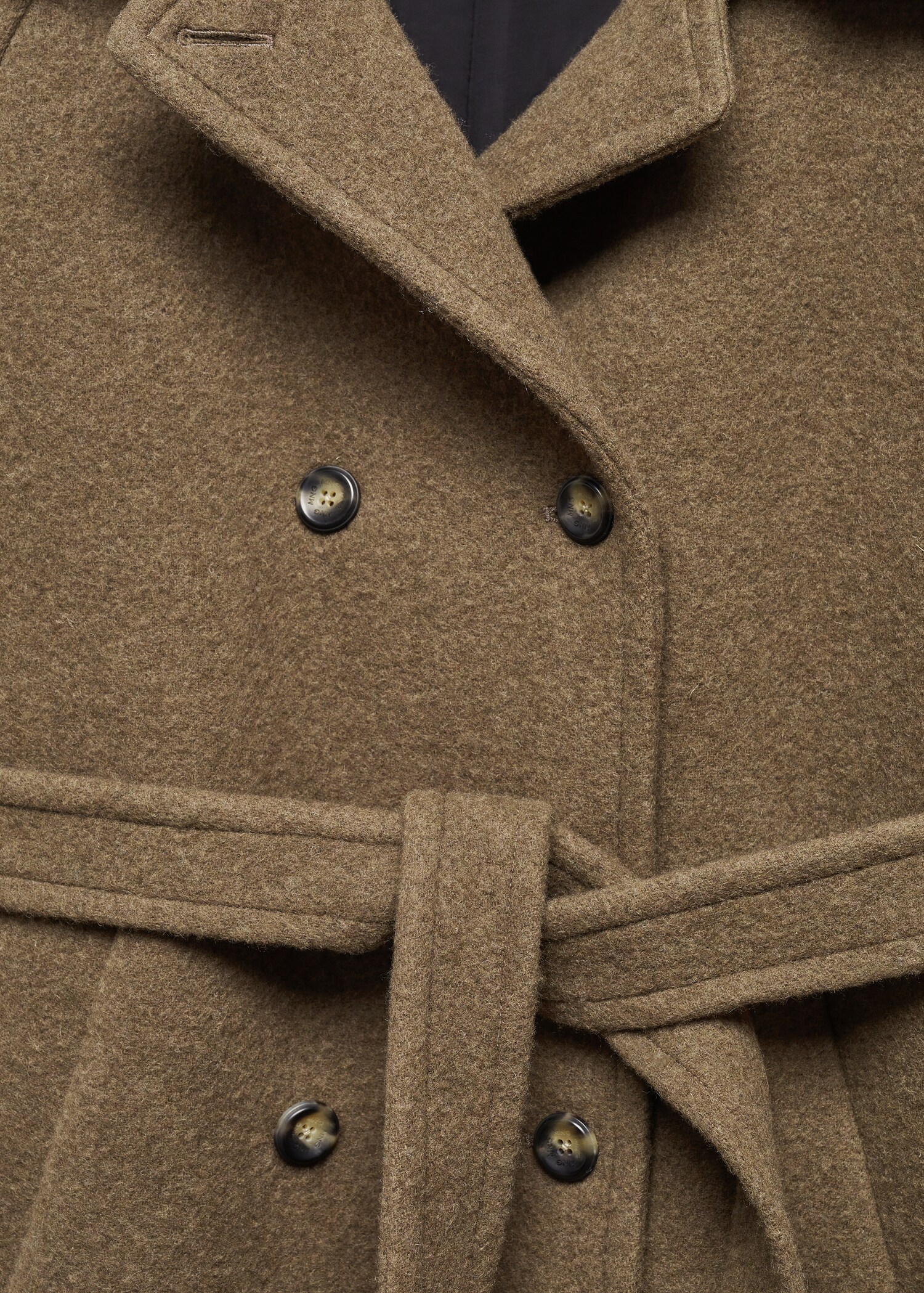 Double-breasted Manteco wool coat - Details of the article 8