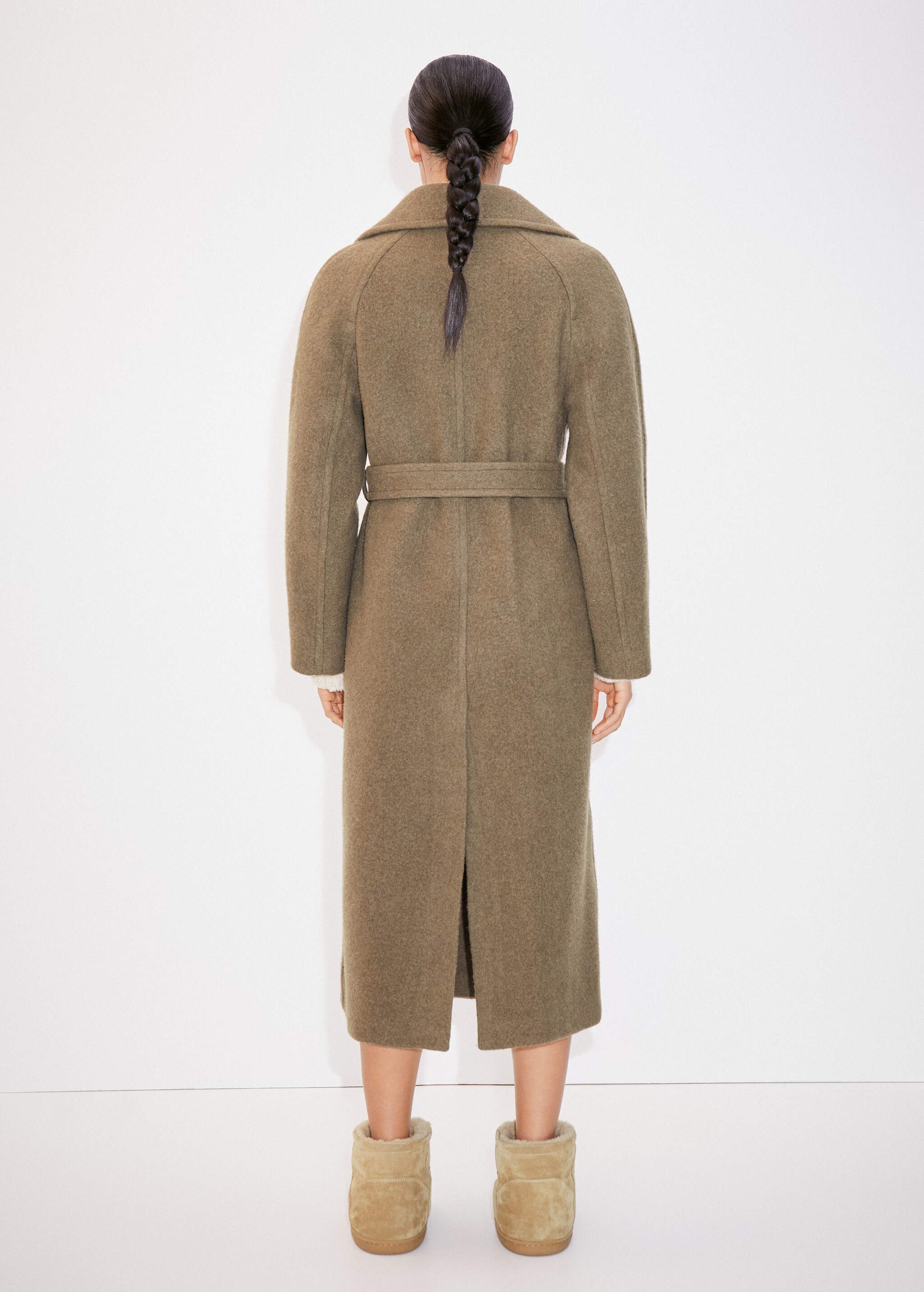 Double-breasted Manteco wool coat - Reverse of the article