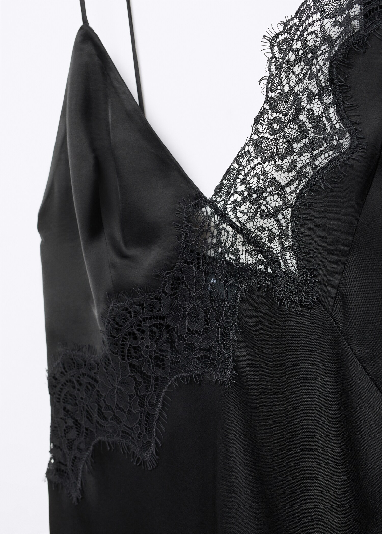 Vestido lencero manga asimétrica - Detalle del artículo 8