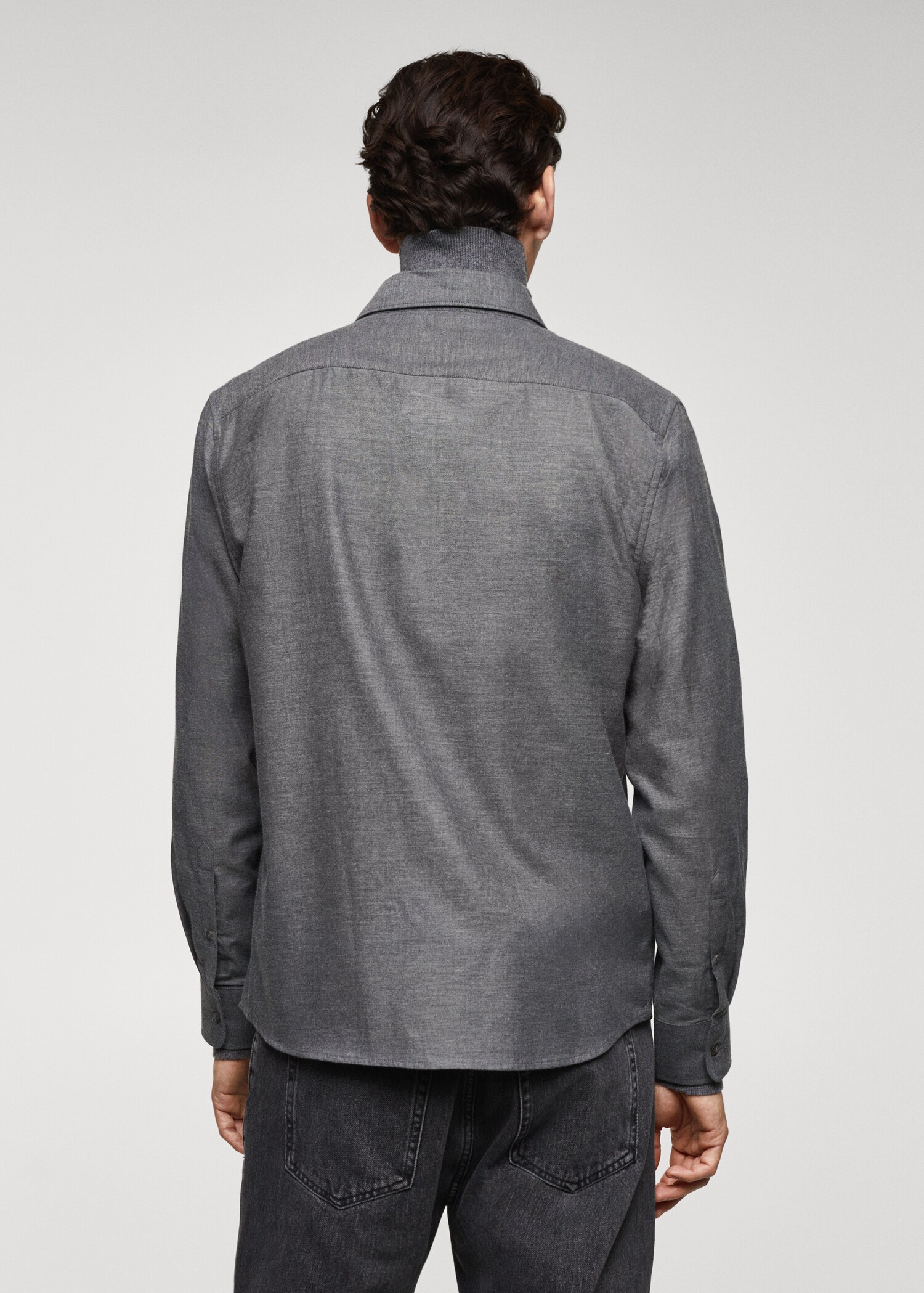 100% cotton fil-a-fil shirt - Reverse of the article