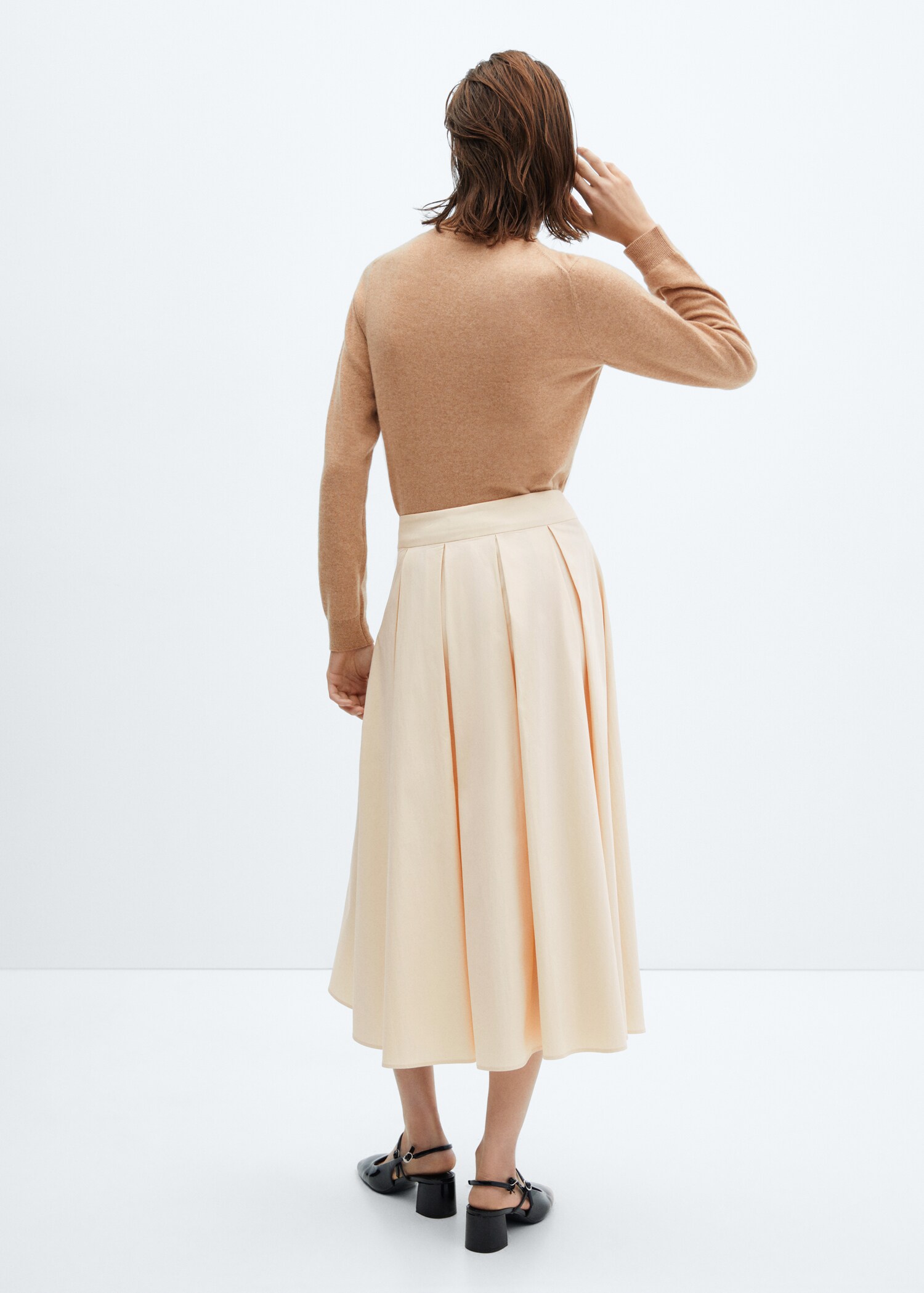 Pleated midi skirt - Reverse of the article