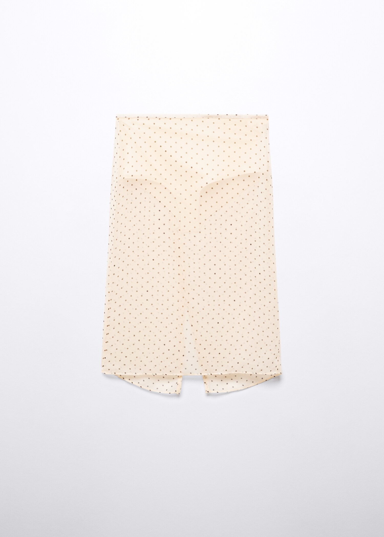 Semi-transparent polka-dot skirt - Article without model