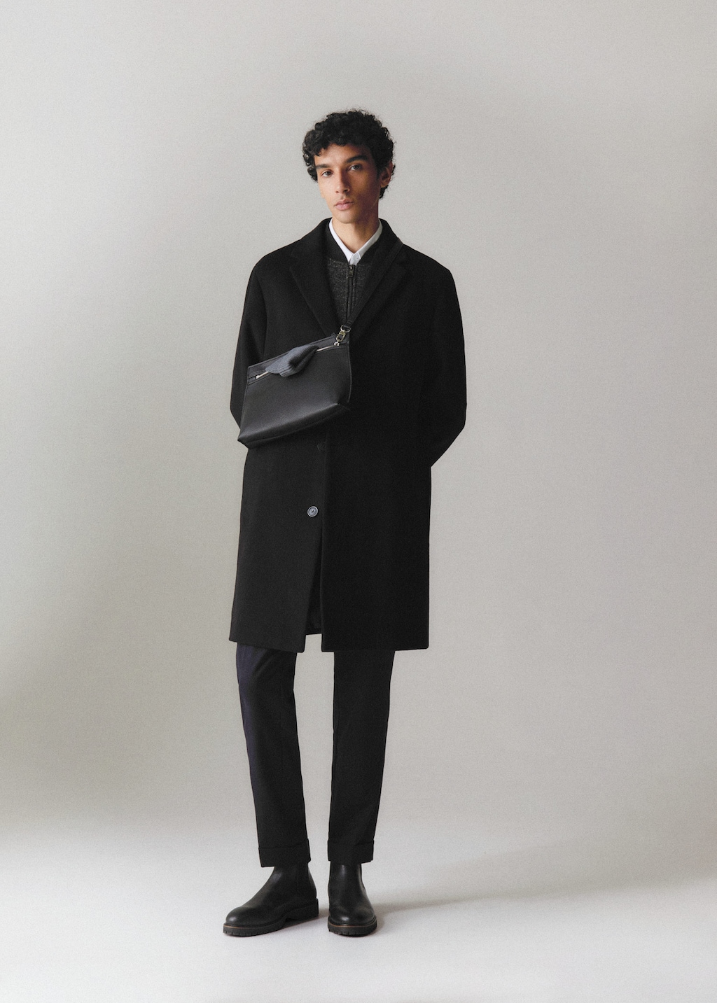Mens half shop length coats