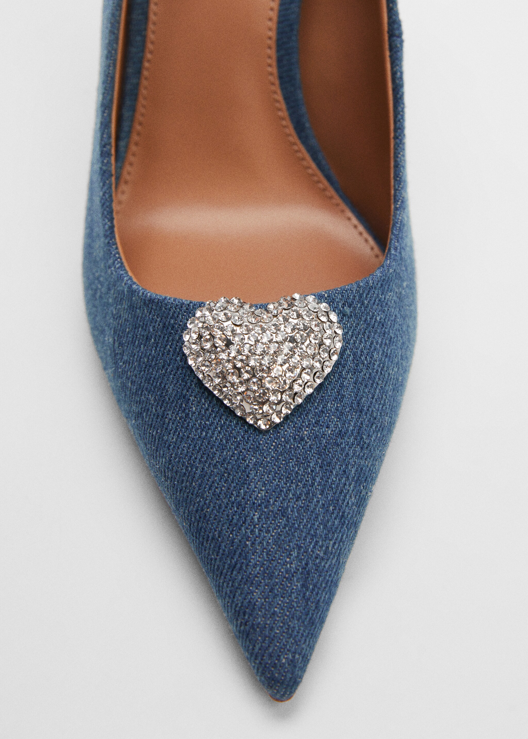 Denim shoes with rhinestone detail - Details of the article 2