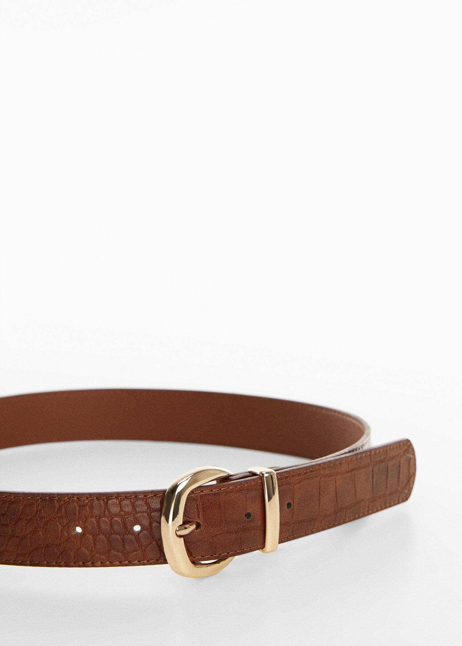 Animal print effect belt - Medium plane