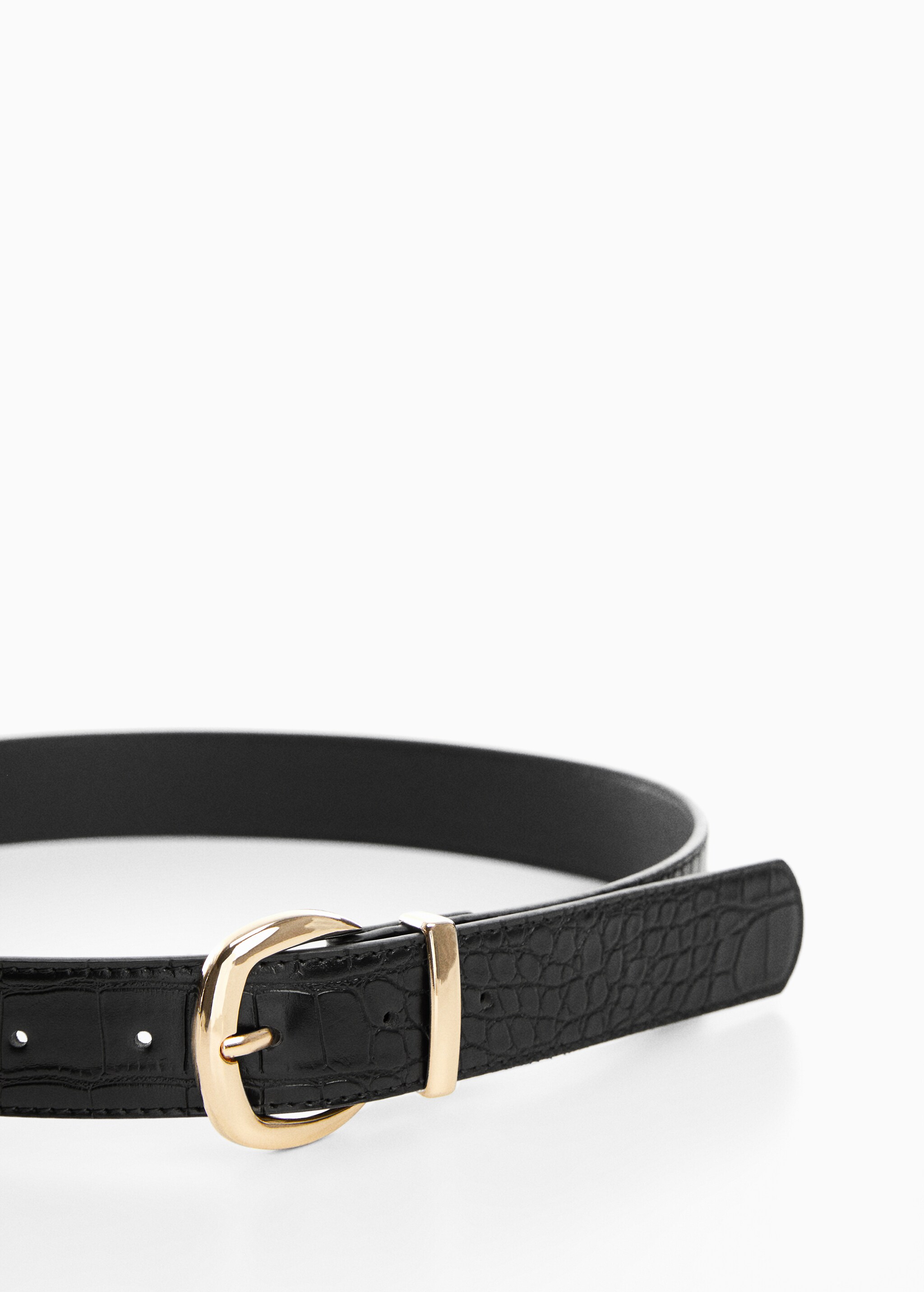 Animal print effect belt - Details of the article 1