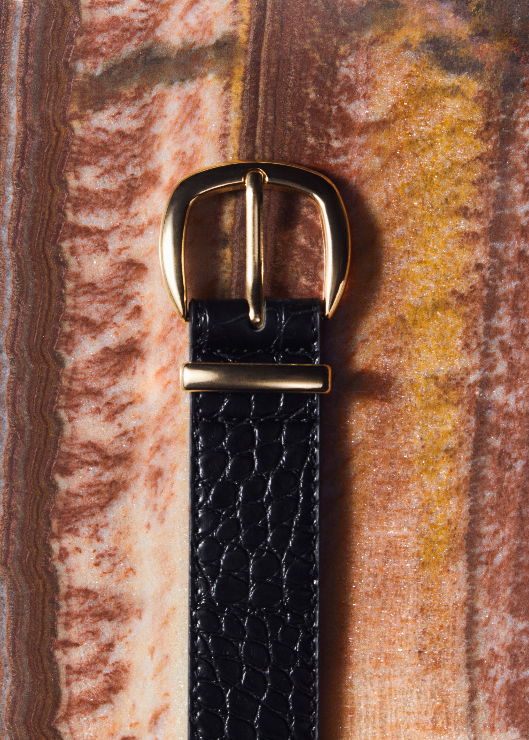 Animal print effect belt - Details of the article 7