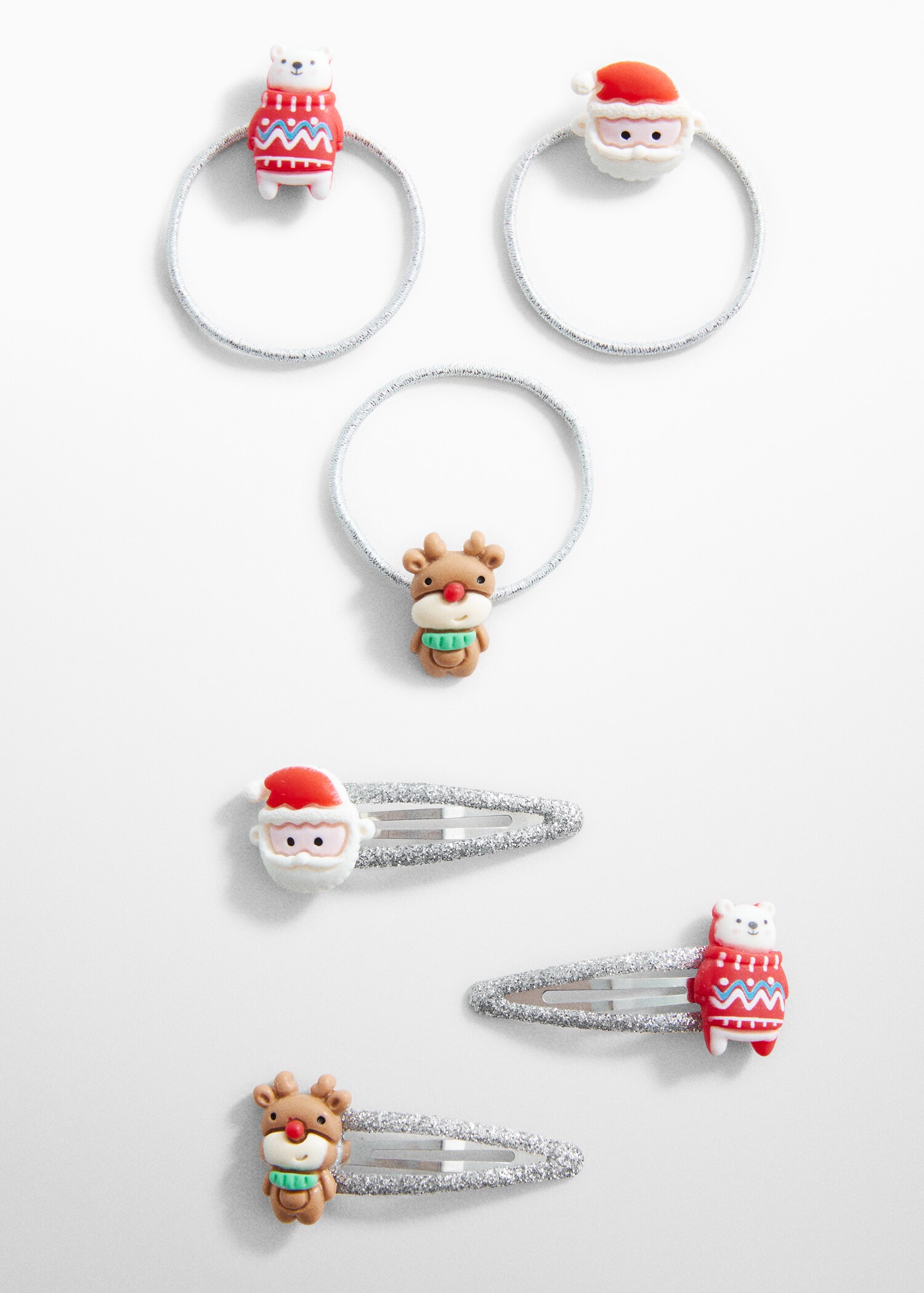 Pack of Christmas rubber bands and clips - Article without model