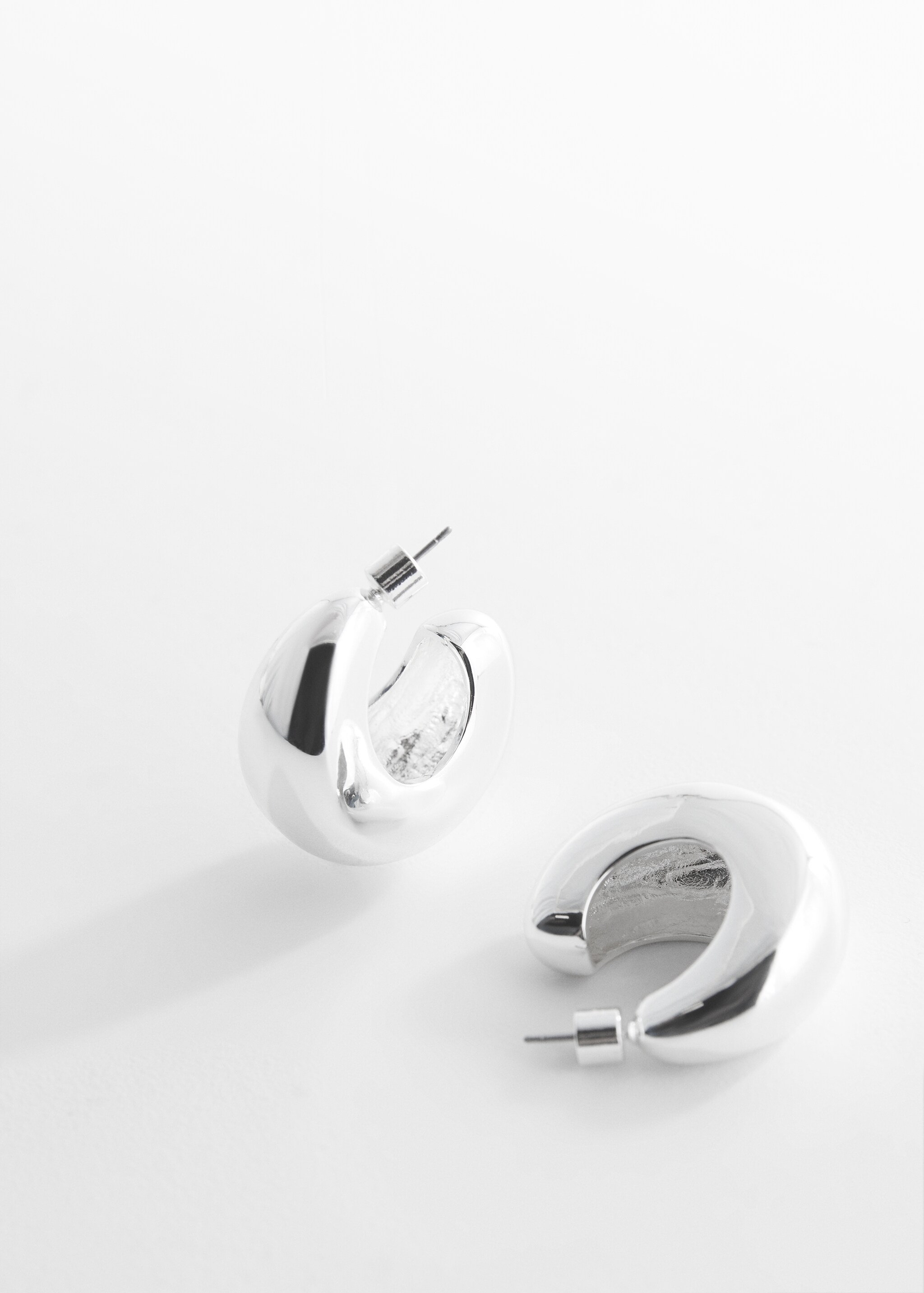 Volume hoop earrings - Medium plane