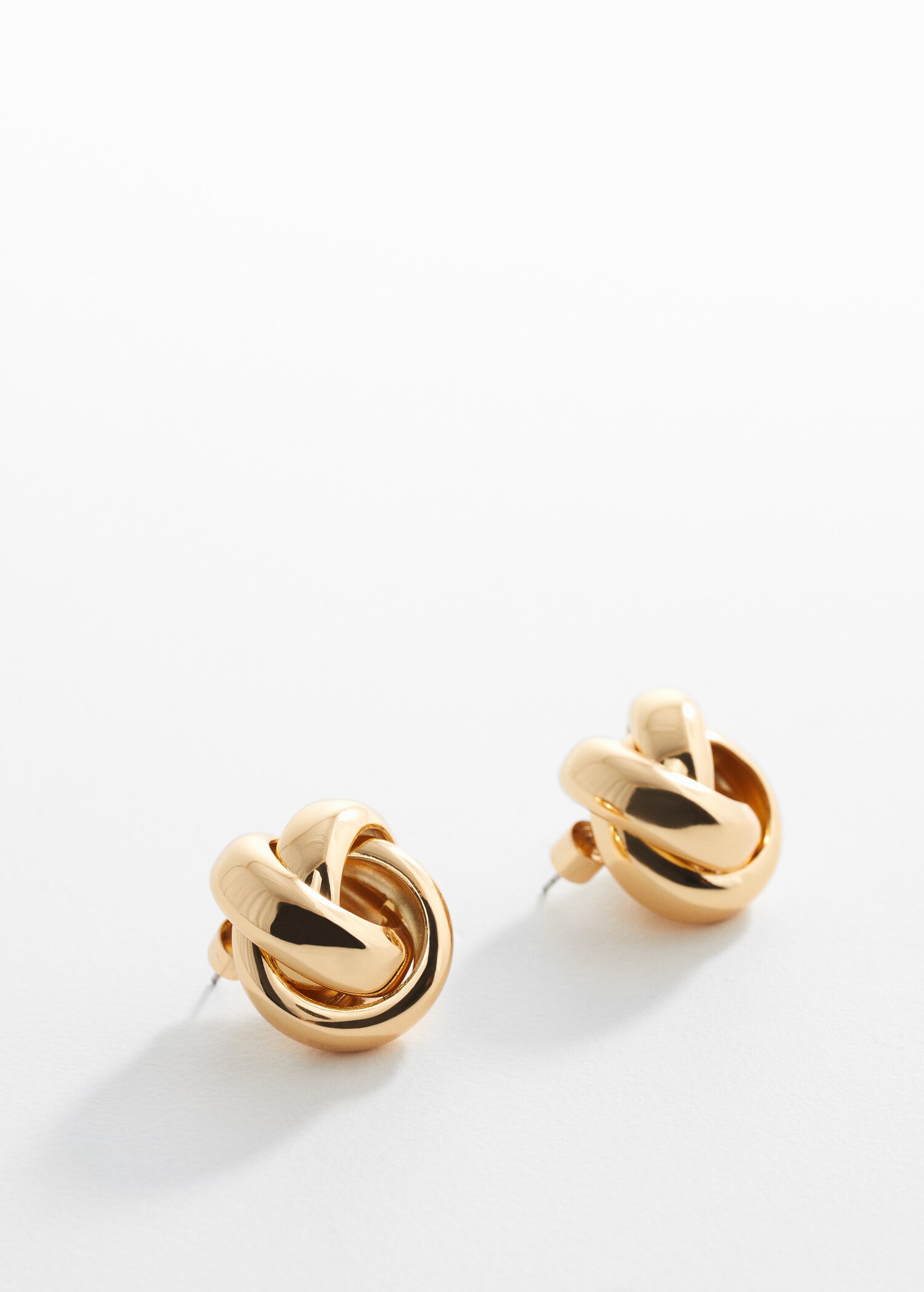 Intertwined hoop earrings - Medium plane