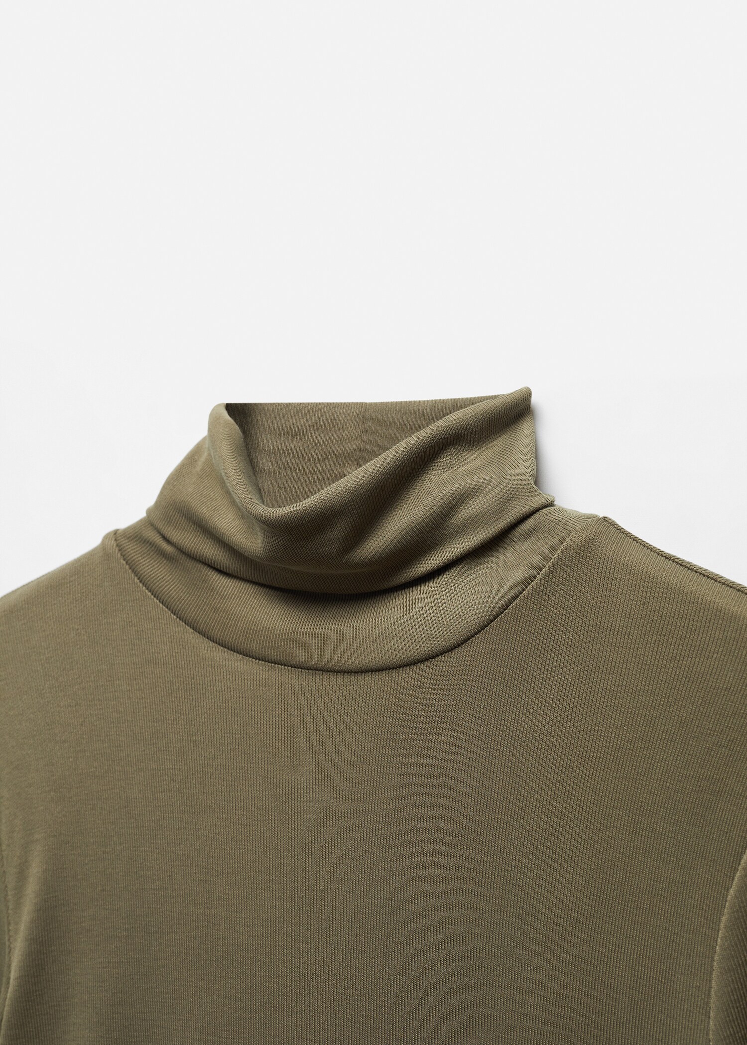 Modal turtleneck t-shirt - Details of the article 8