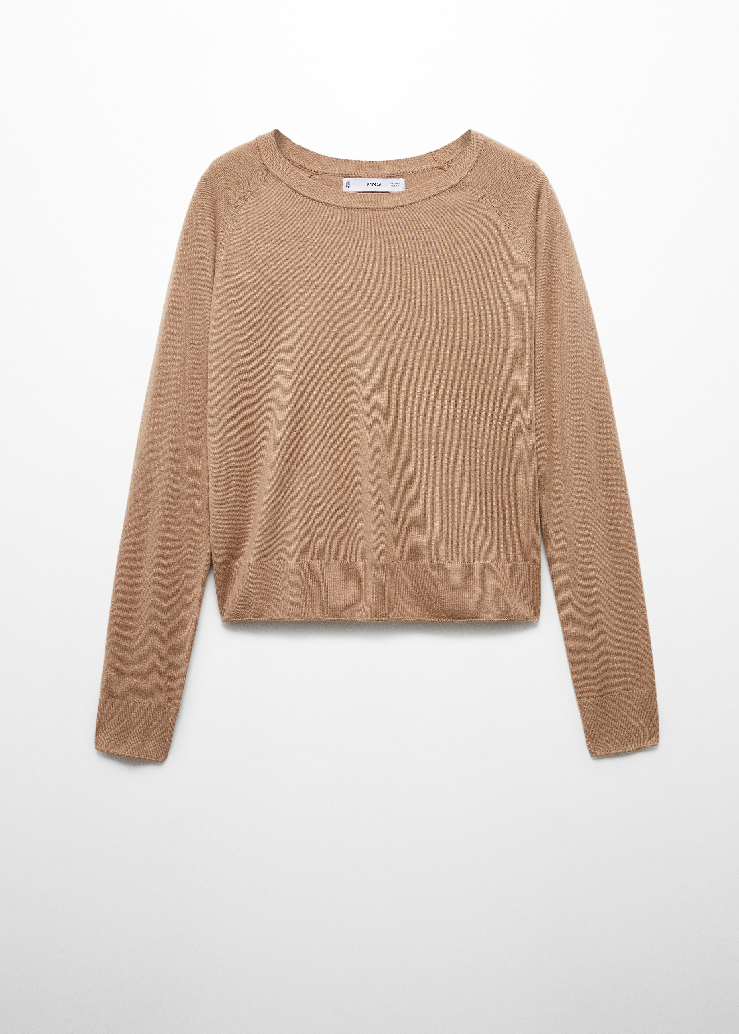 100% cashmere round-neck sweater