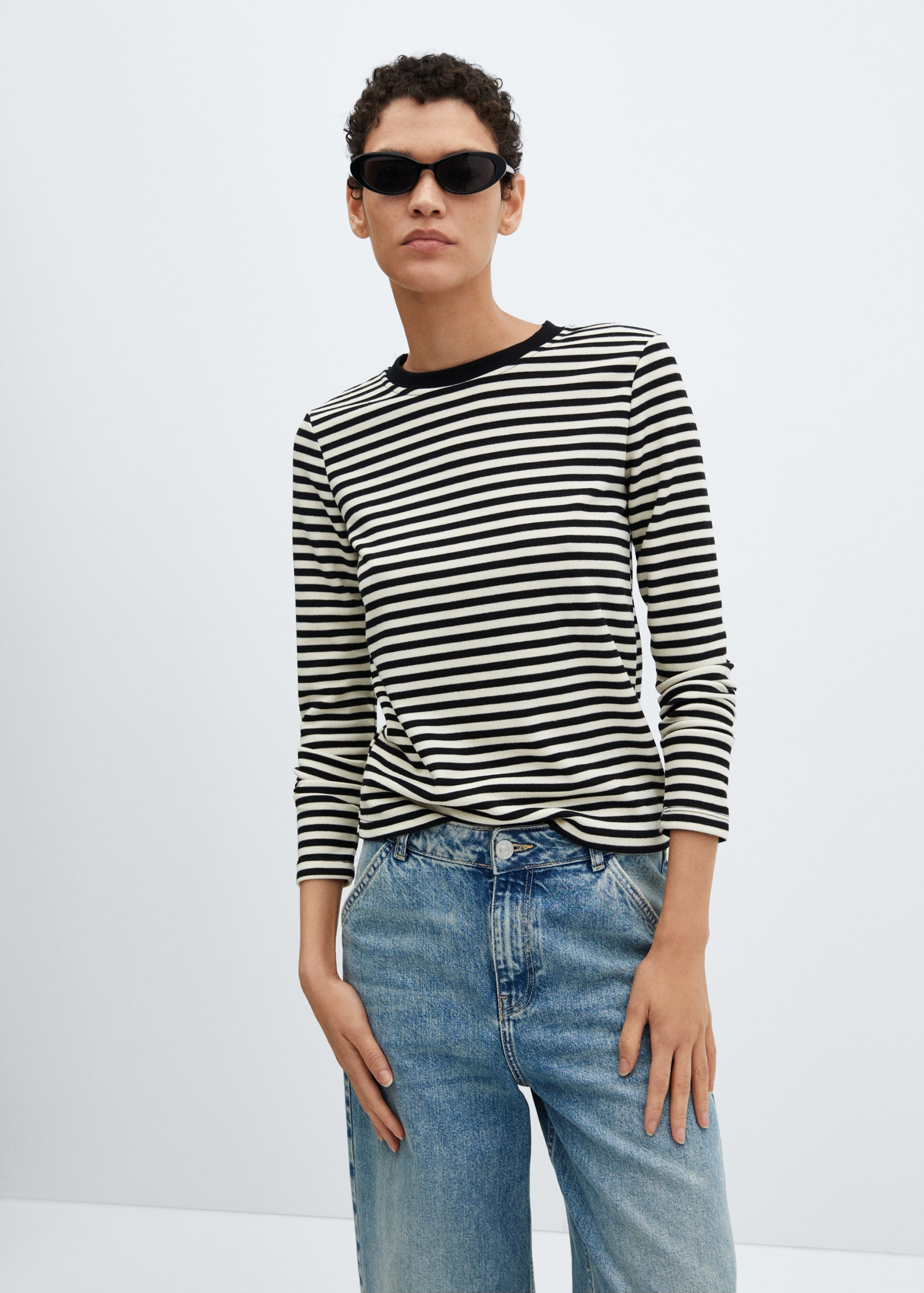 Striped Gestreept Shirt Lange Mouw Gestreept T-shirt Met Lange