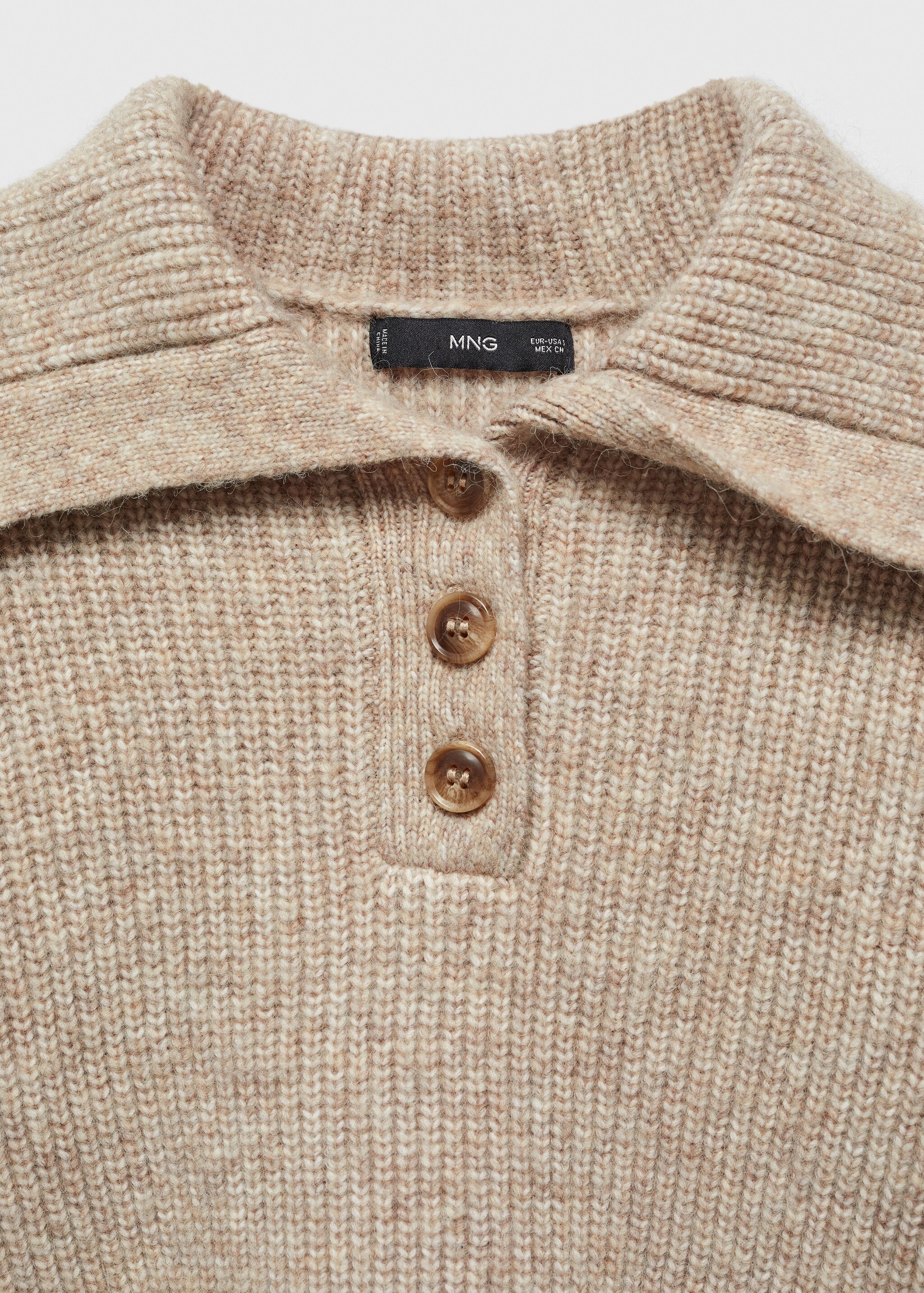 Camp-collar knit sweater - Details of the article 8